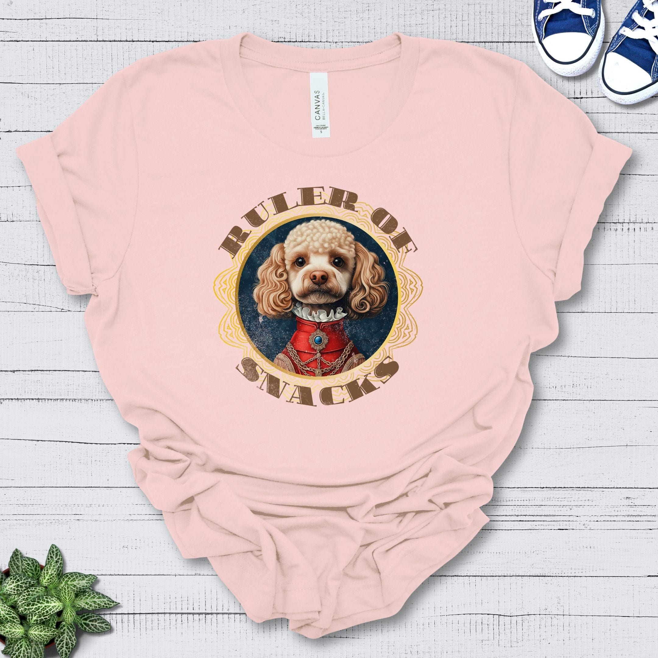 T-Shirt Soft Pink / S Ruler of Snacks Poodle Premium Unisex T-Shirt --reallyintothat