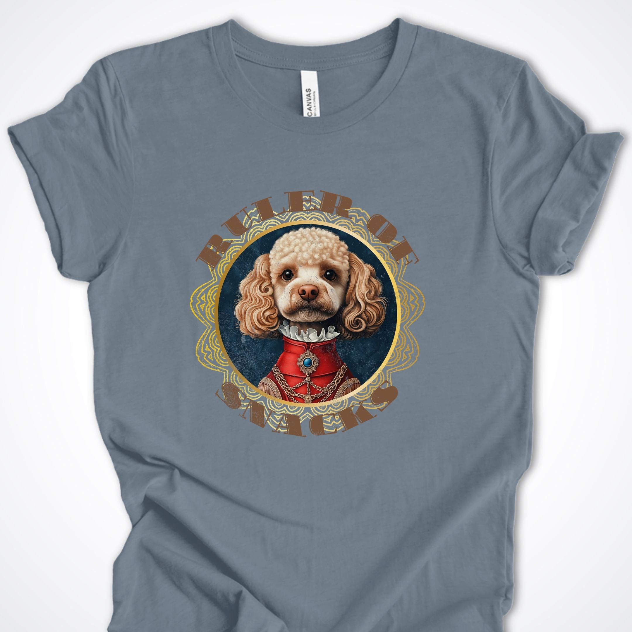 T-Shirt Steel Blue / S Ruler of Snacks Poodle Premium Unisex T-Shirt ReallyintoDogs