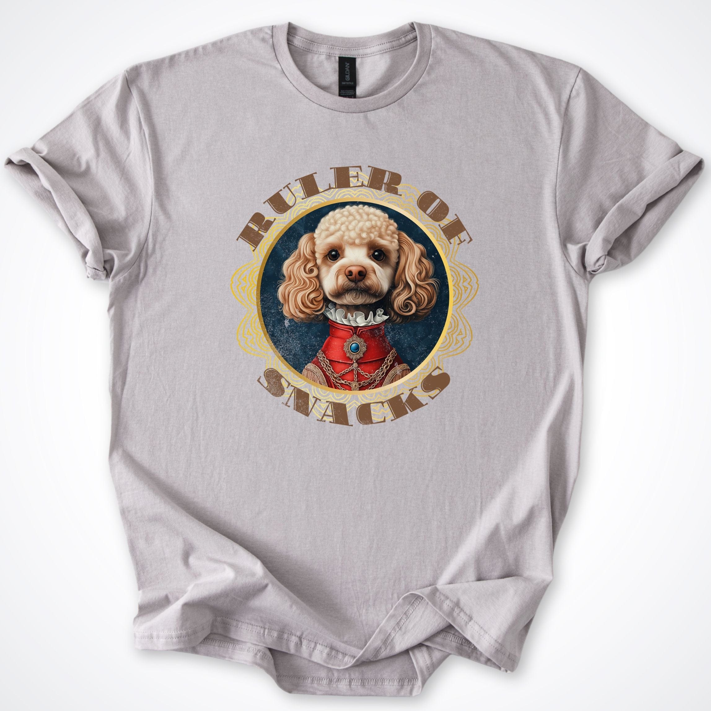 T-Shirt Ice Grey / S Ruler of Snacks Poodle T-Shirt ReallyintoDogs