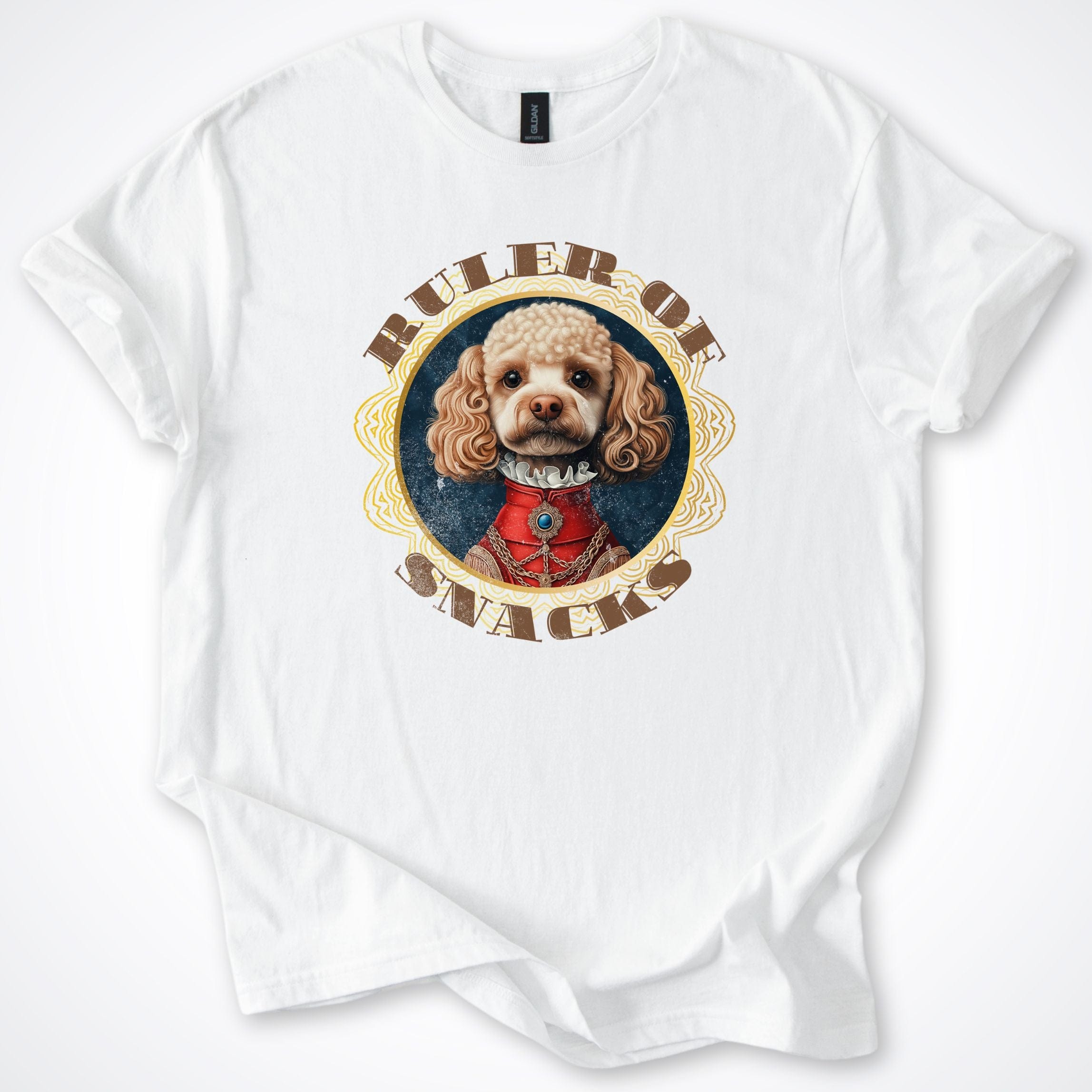 T-Shirt White / S Ruler of Snacks Poodle T-Shirt ReallyintoDogs