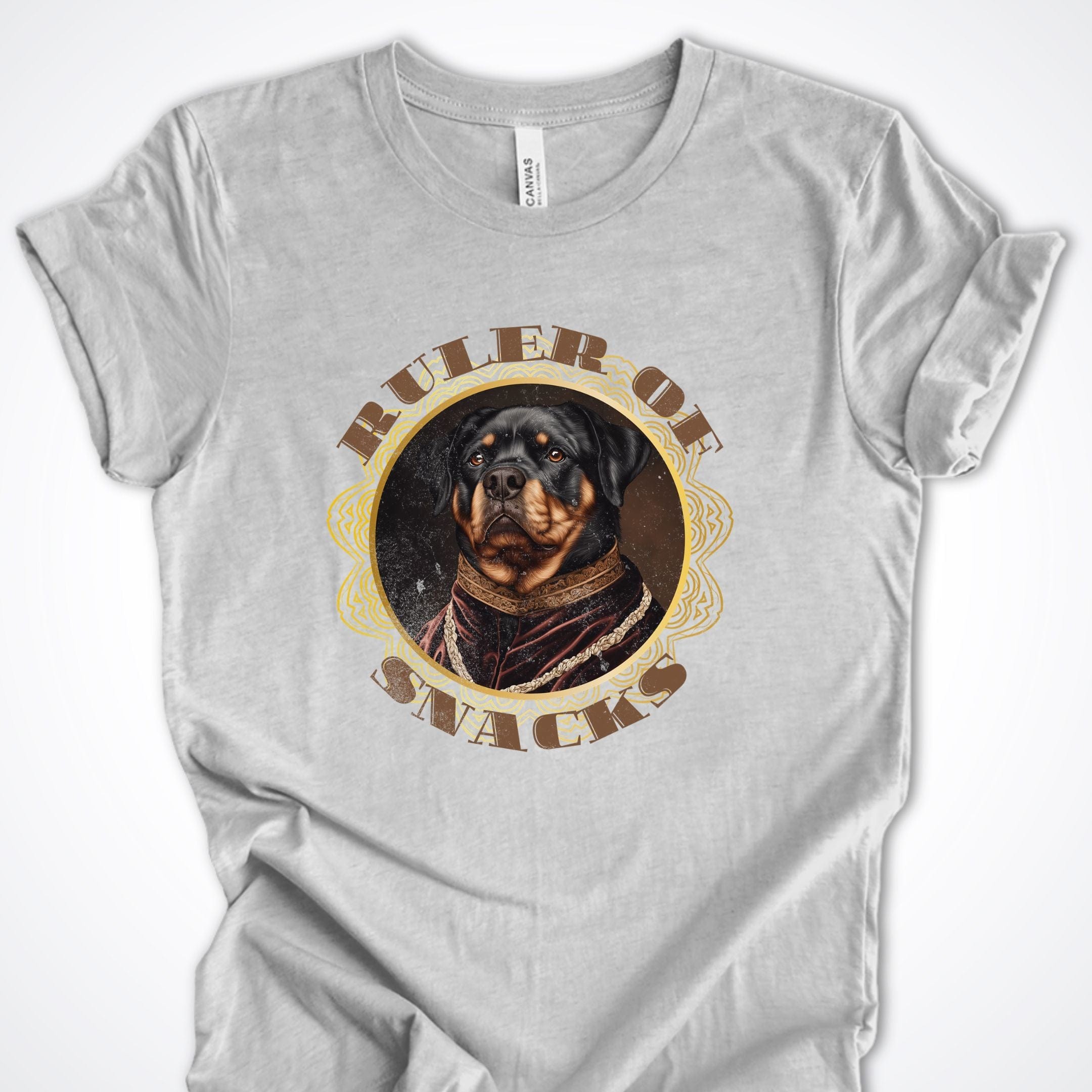 T-Shirt Athletic Heather / S Ruler of Snacks Rottweiller Premium Unisex T-Shirt ReallyintoDogs