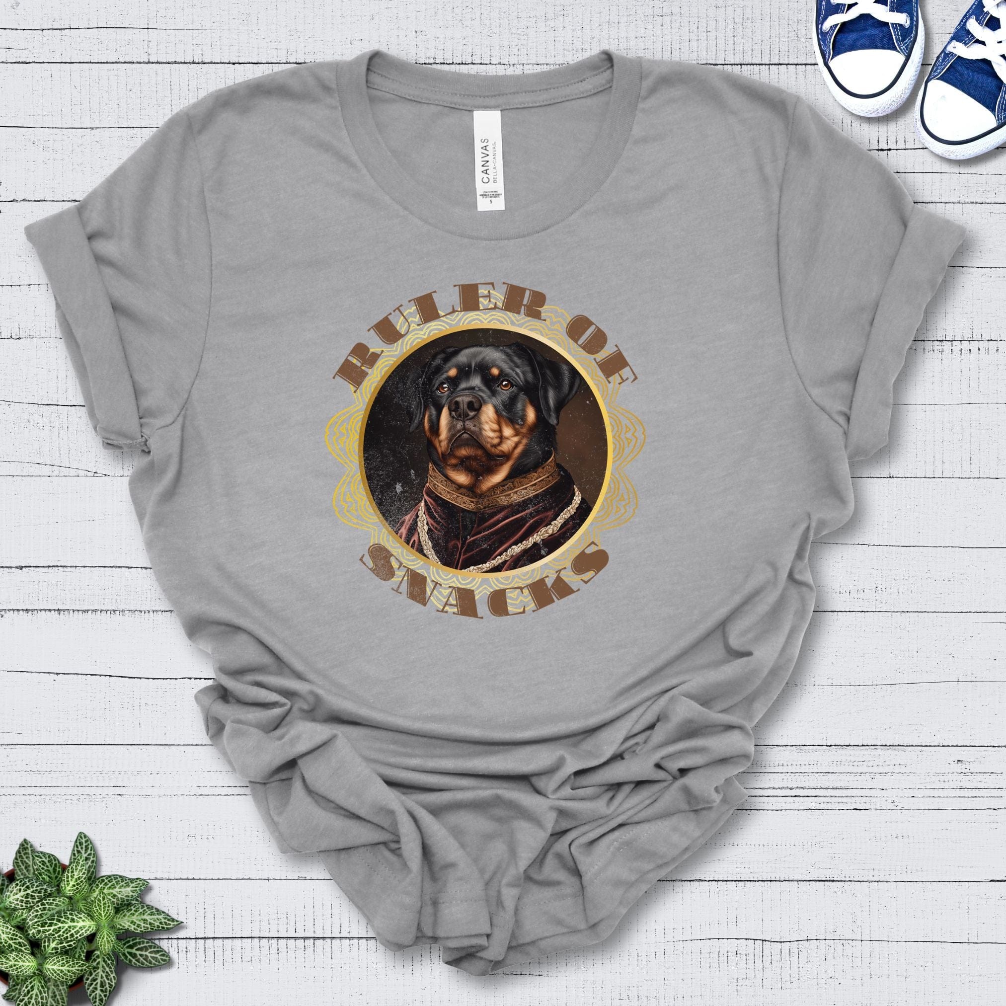 T-Shirt Athletic Heather / S Ruler of Snacks Rottweiller Premium Unisex T-Shirt --reallyintothat