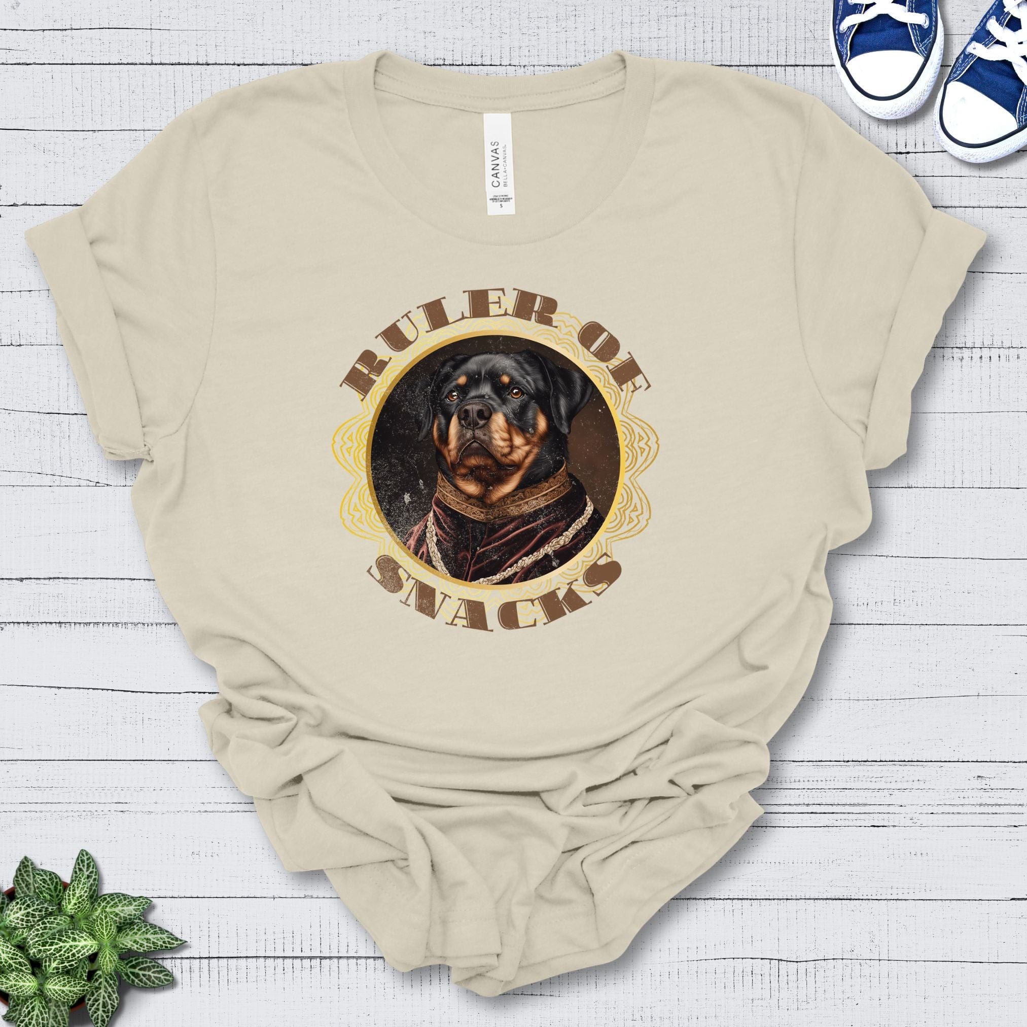 T-Shirt Natural / S Ruler of Snacks Rottweiller Premium Unisex T-Shirt --reallyintothat