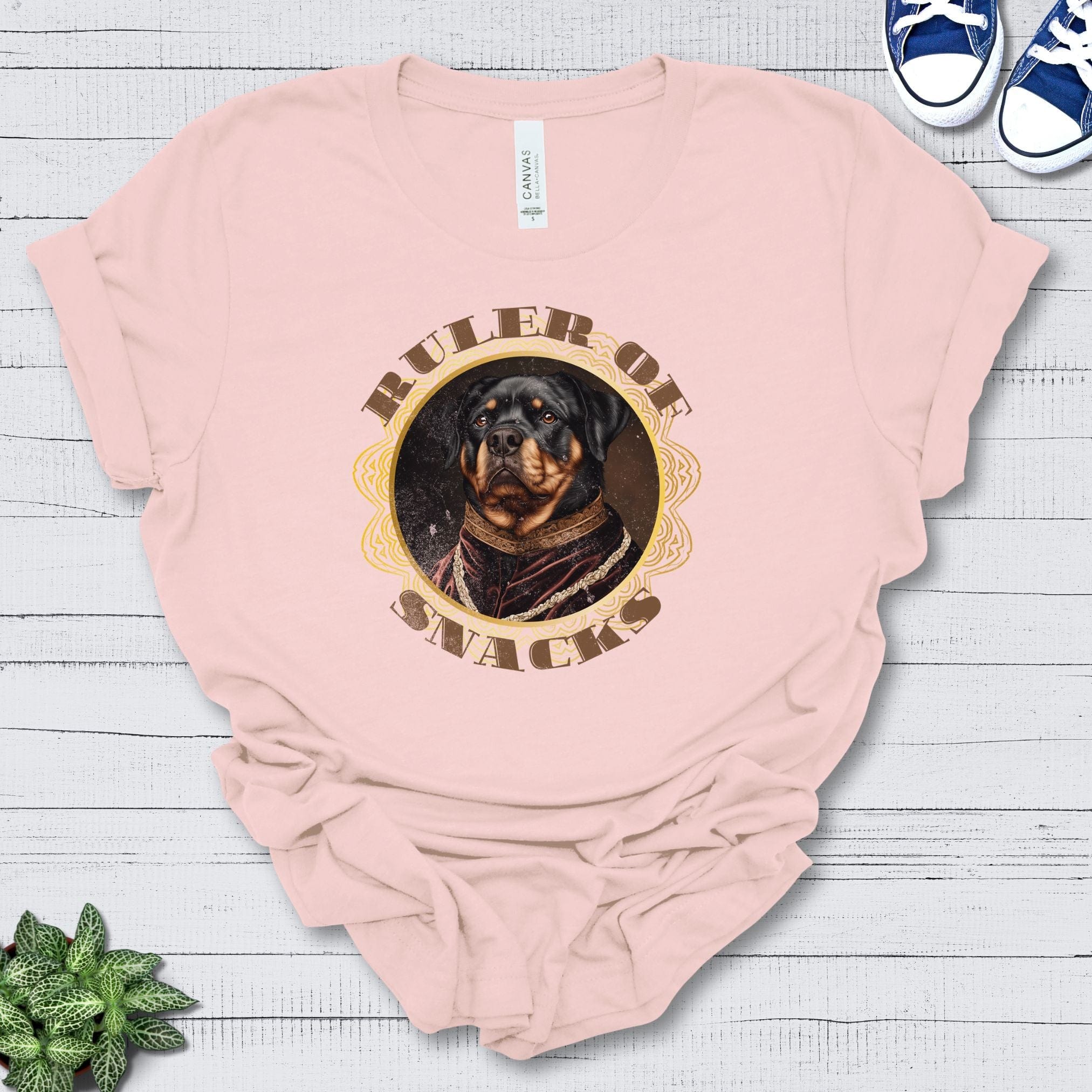 T-Shirt Soft Pink / S Ruler of Snacks Rottweiller Premium Unisex T-Shirt --reallyintothat