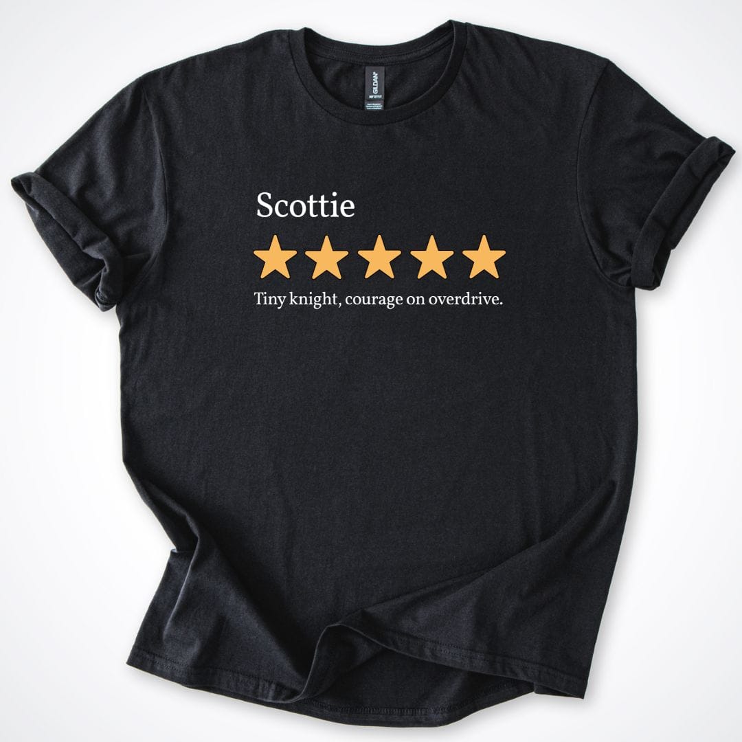 T-Shirt Black / S Scottie Five Star Review 1.0 T-Shirt ReallyintoDogs