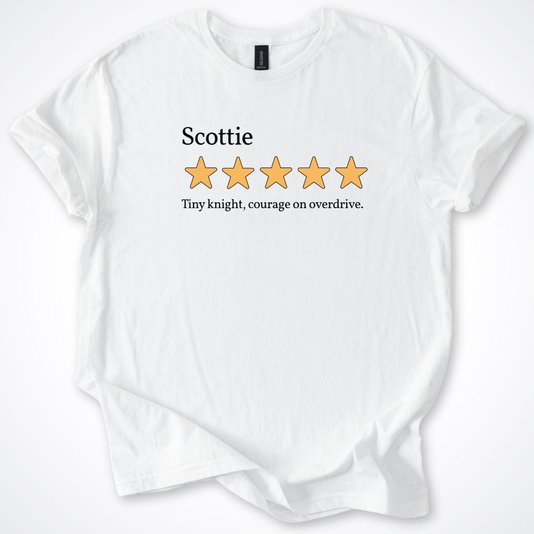 T-Shirt White / S Scottie Five Star Review 1.0 T-Shirt ReallyintoDogs