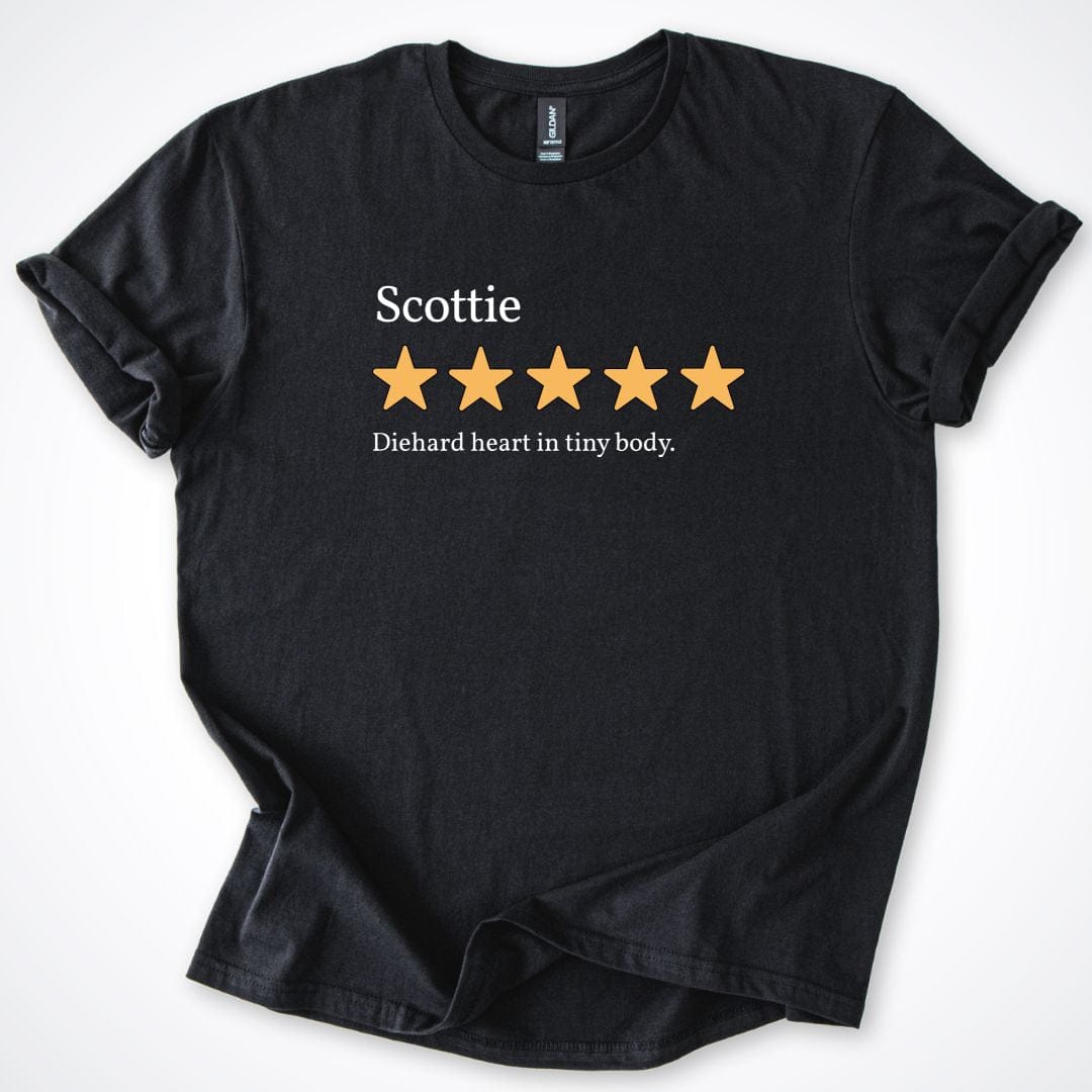 T-Shirt Black / S Scottie Five Star Review 2.0 T-Shirt ReallyintoDogs
