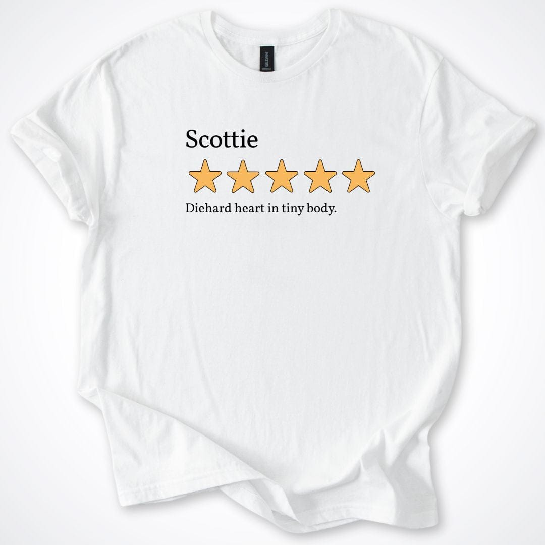T-Shirt White / S Scottie Five Star Review 2.0 T-Shirt ReallyintoDogs