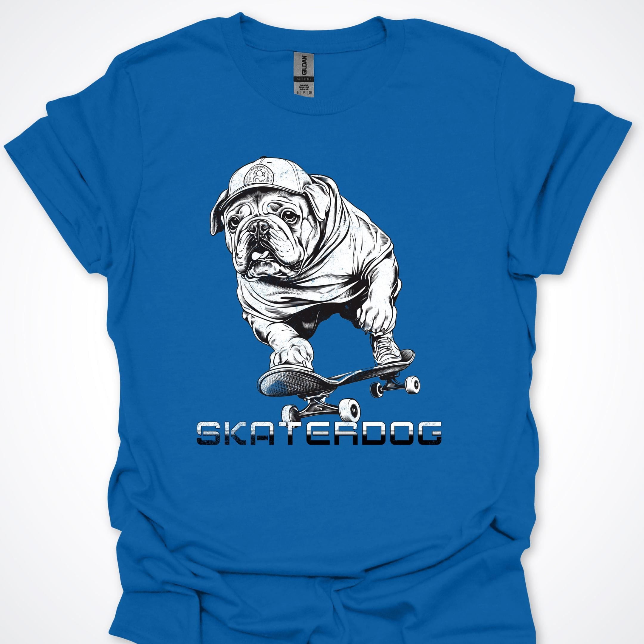 T-Shirt Royal / S Skaterdog Bulldog Premium Unisex T-Shirt ReallyintoDogs