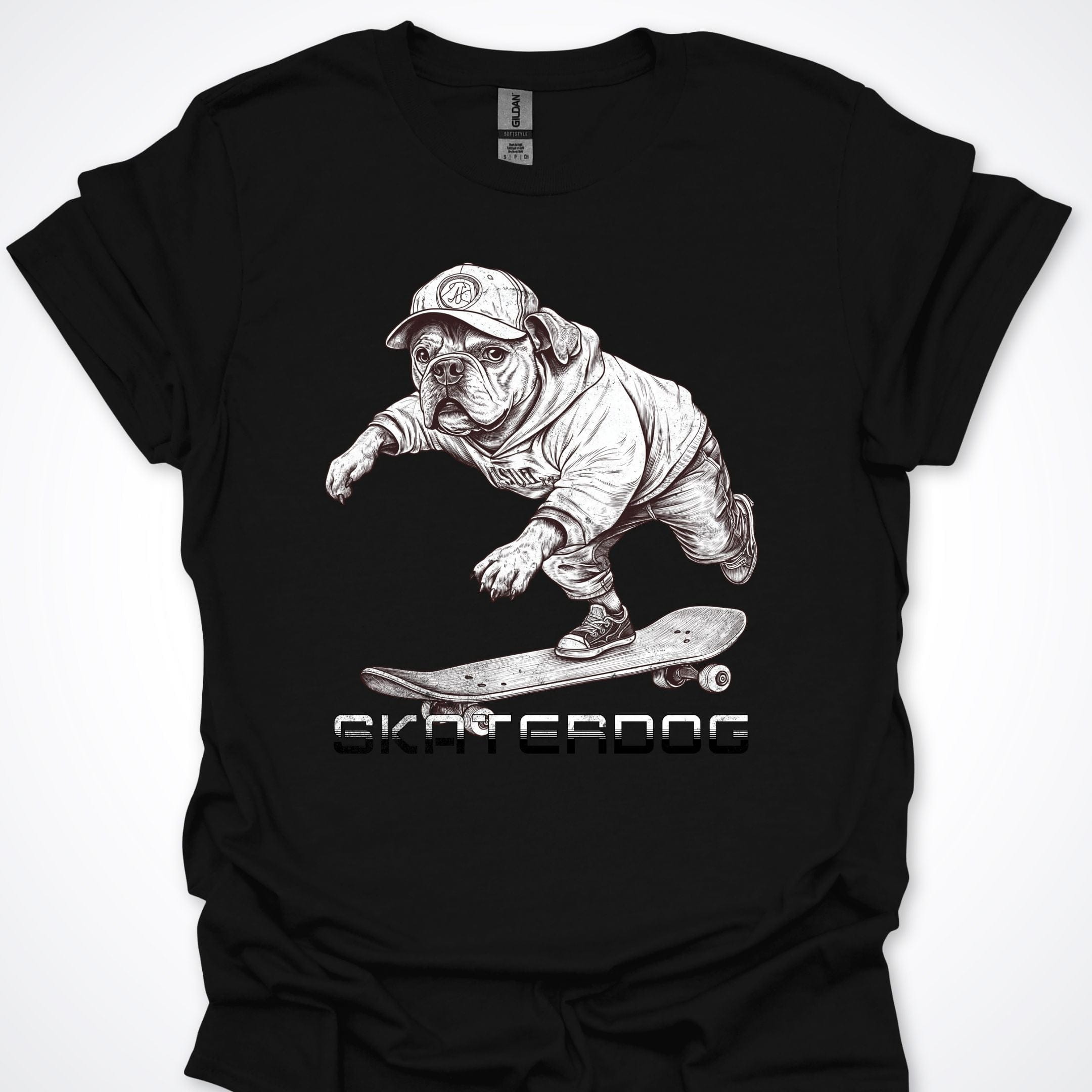 T-Shirt Black / S Skaterdog French Bulldog Premium Unisex T-Shirt ReallyintoDogs