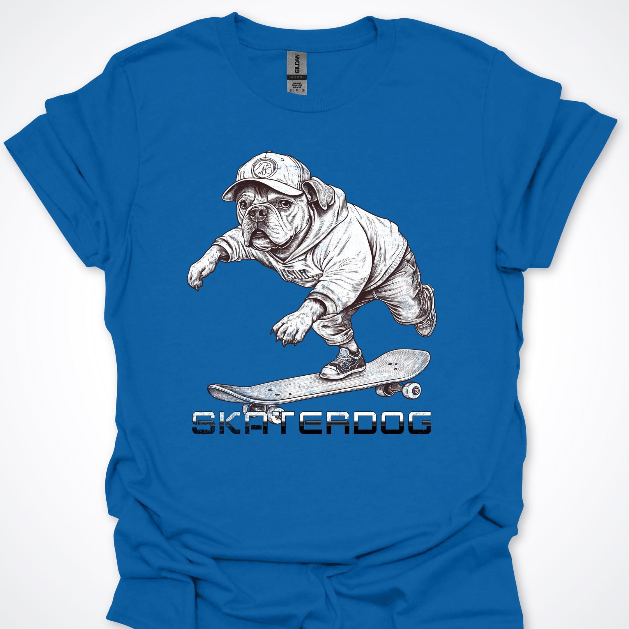 T-Shirt Royal / S Skaterdog French Bulldog Premium Unisex T-Shirt ReallyintoDogs