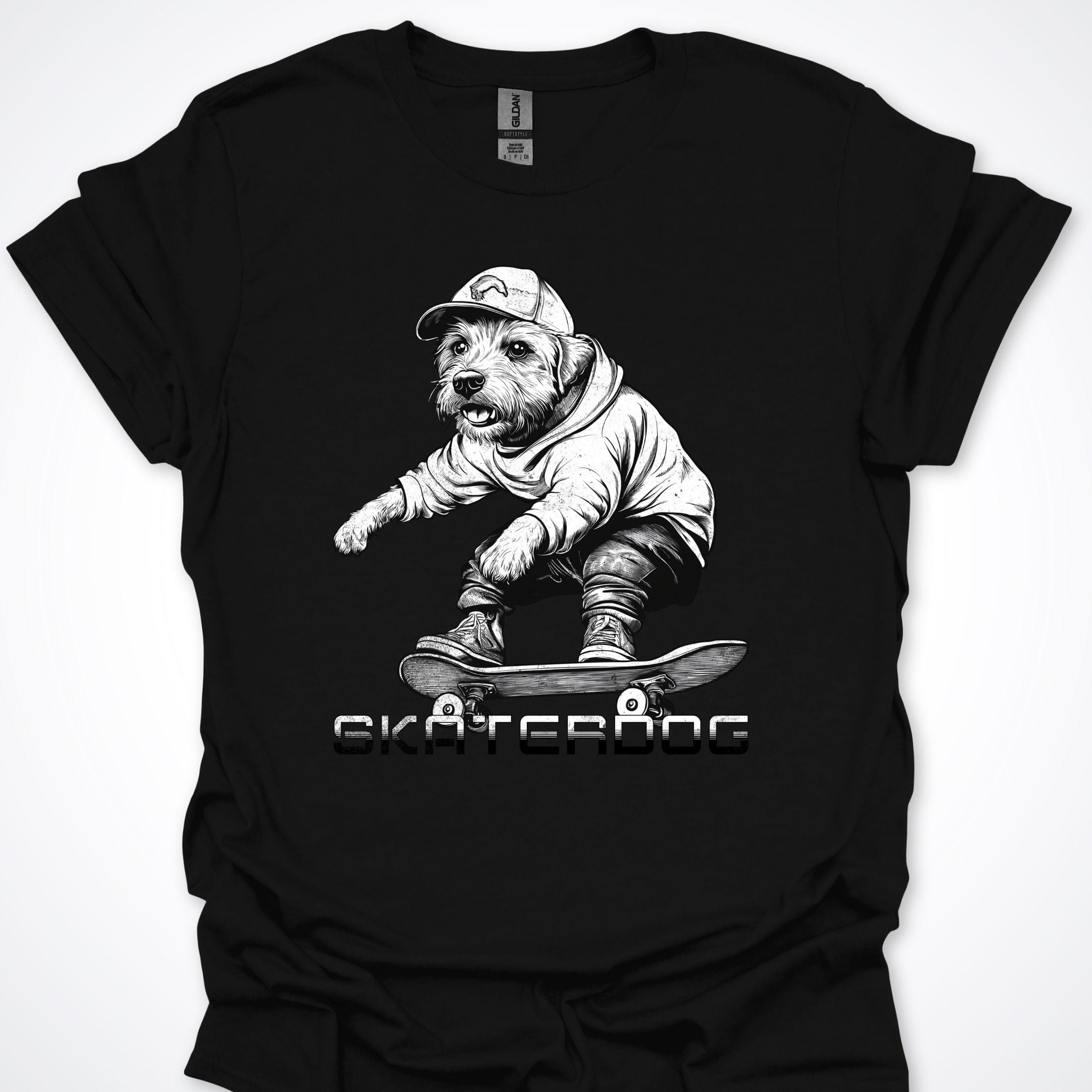 T-Shirt Black / S Skaterdog Terrier Premium Unisex T-Shirt ReallyintoDogs