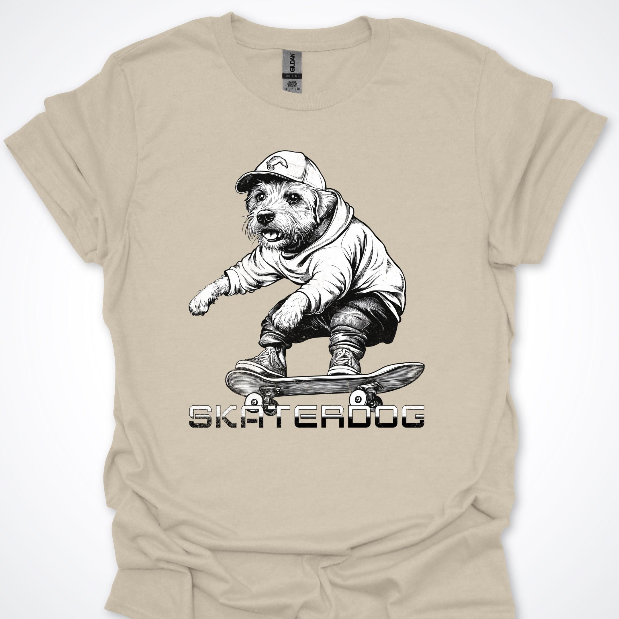 T-Shirt Natural / S Skaterdog Terrier Premium Unisex T-Shirt ReallyintoDogs