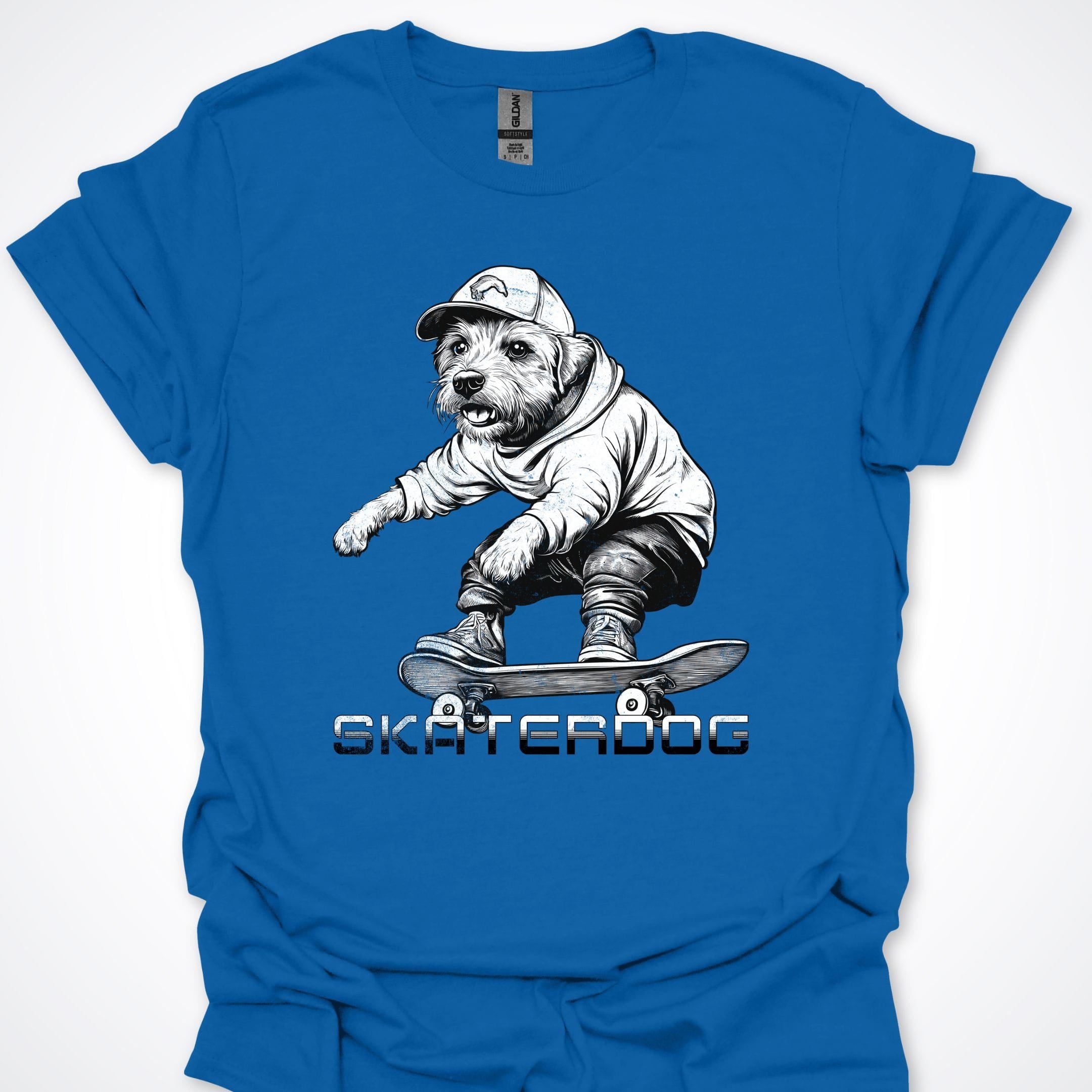 T-Shirt Royal / S Skaterdog Terrier Premium Unisex T-Shirt ReallyintoDogs