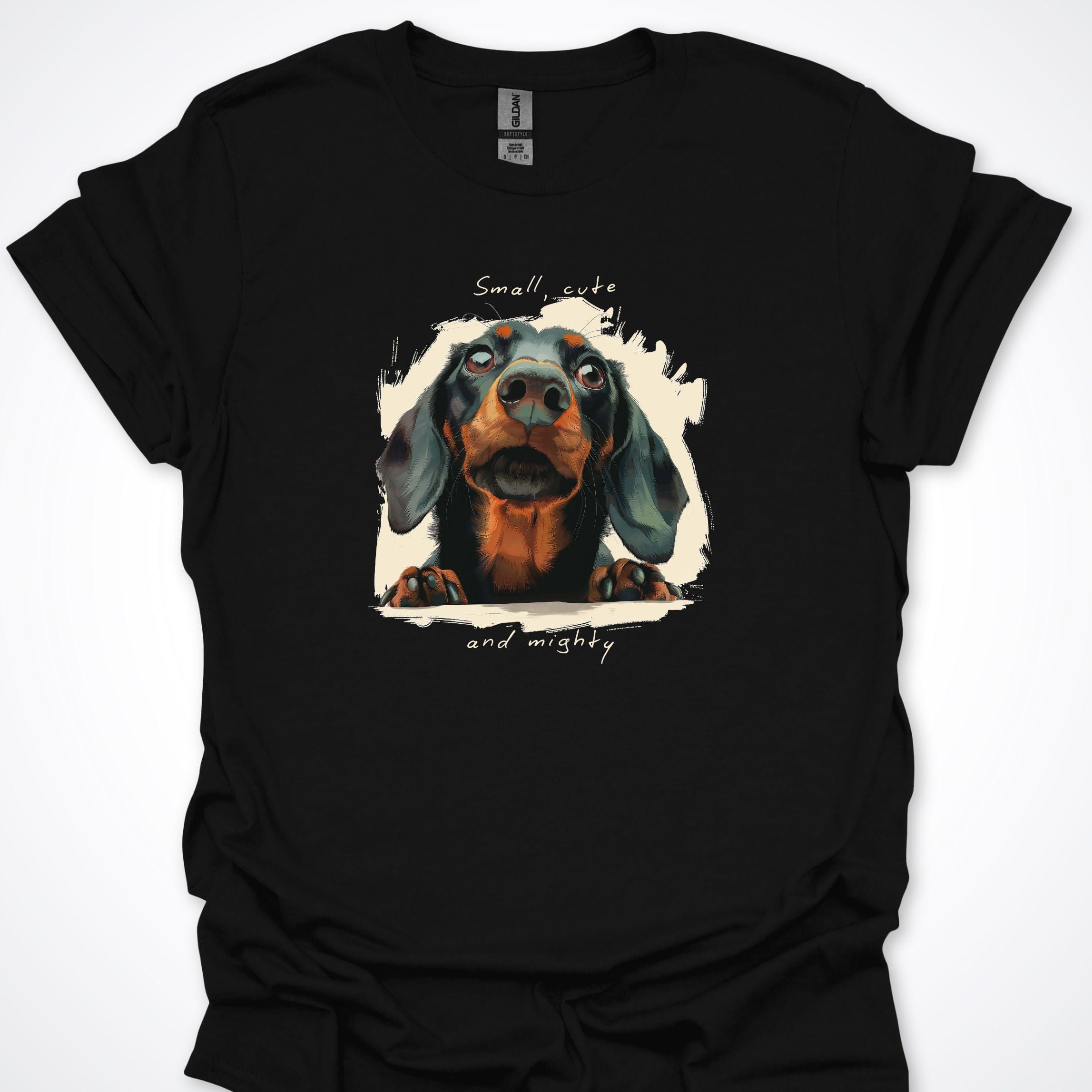 T-Shirt Black / S Small Cute and Mighty T-Shirt ReallyintoDogs