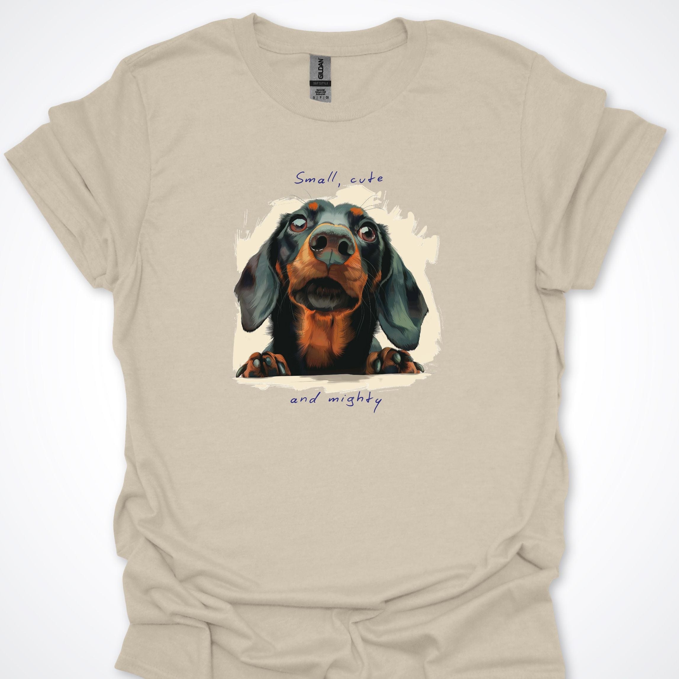 T-Shirt Natural / S Small Cute and Mighty T-Shirt ReallyintoDogs