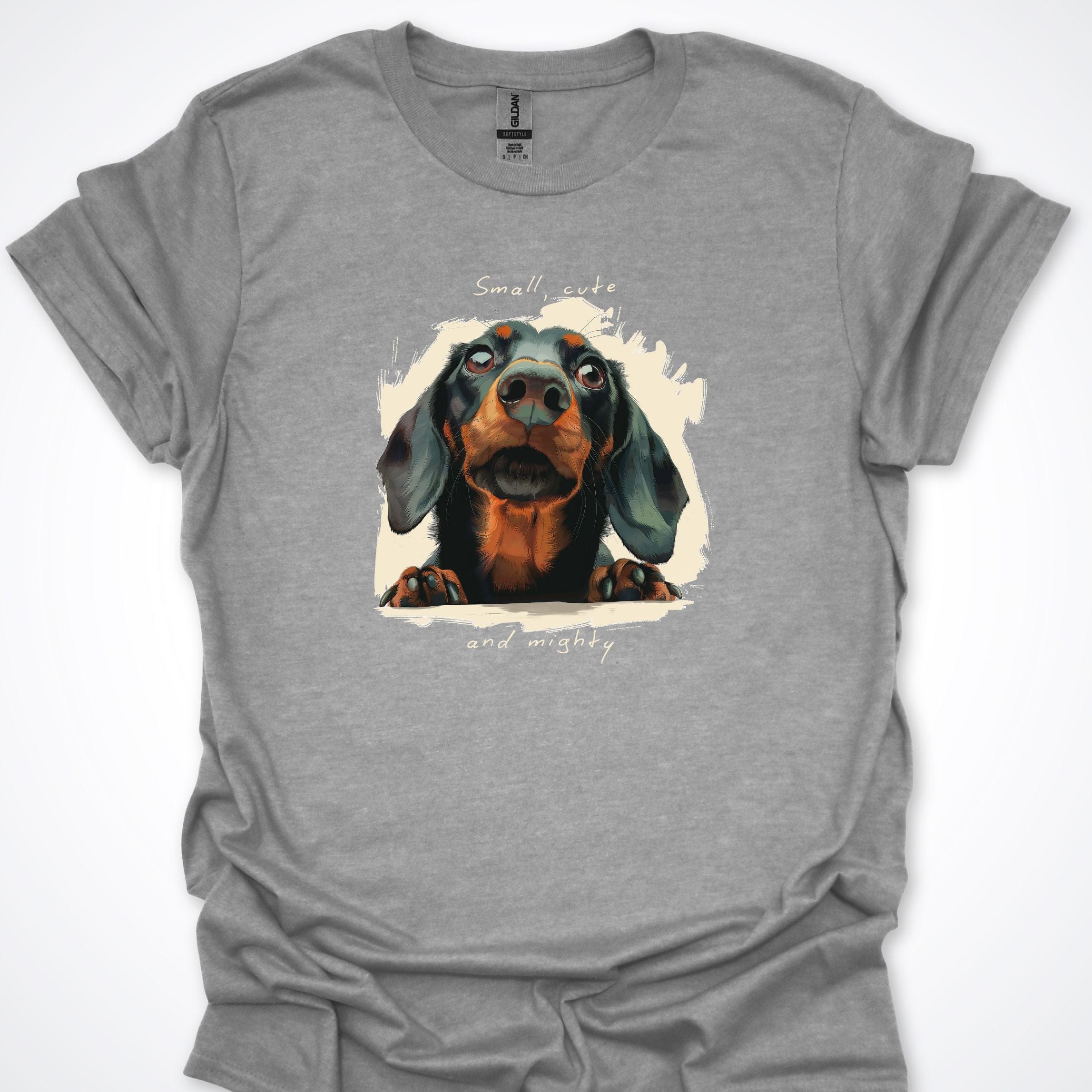 T-Shirt Sport Grey / S Small Cute and Mighty T-Shirt ReallyintoDogs