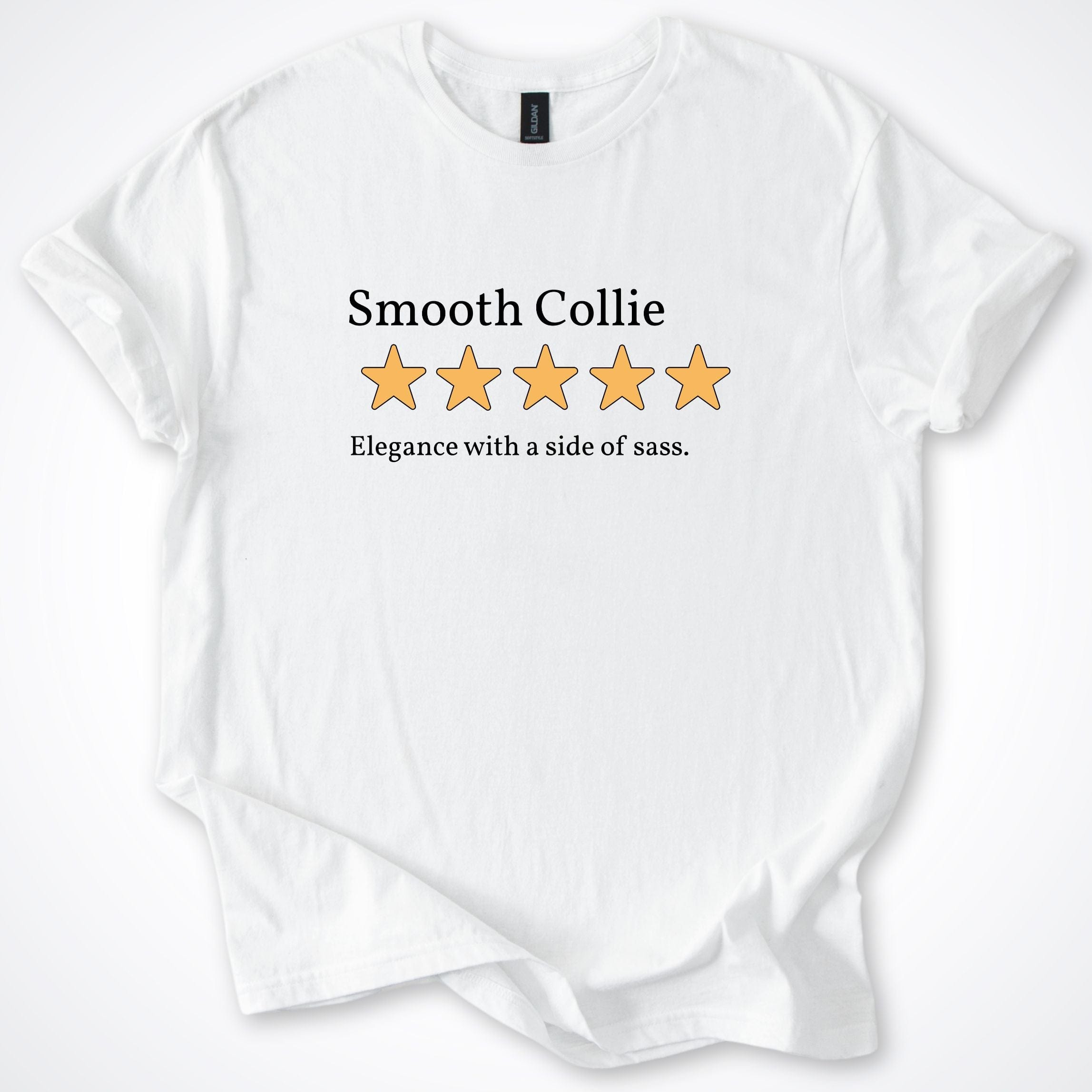 T-Shirt Smooth Collie Five Star Review T-Shirt ReallyintoDogs