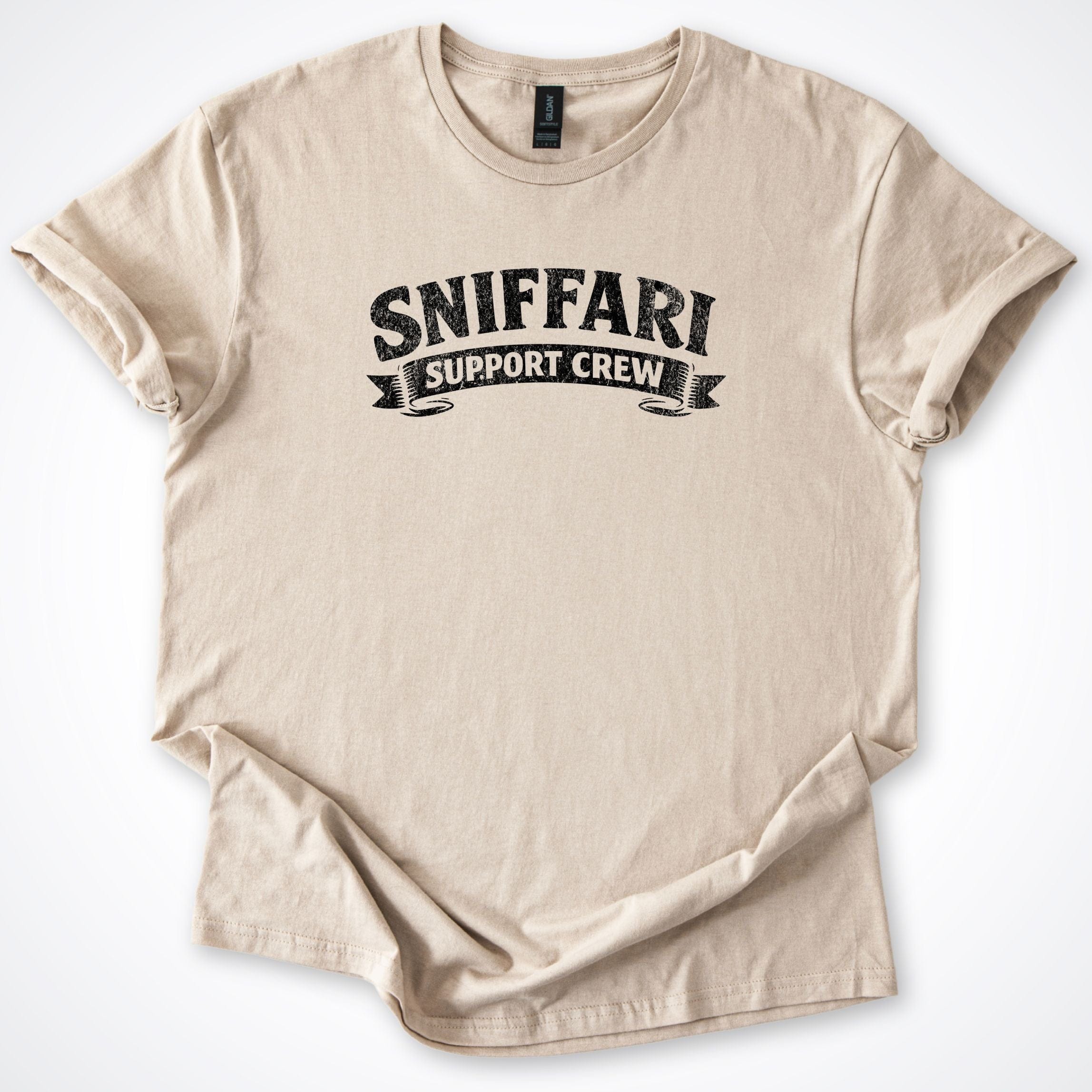 T-Shirt Sand / S Sniffari Banner T-Shirt ReallyintoDogs