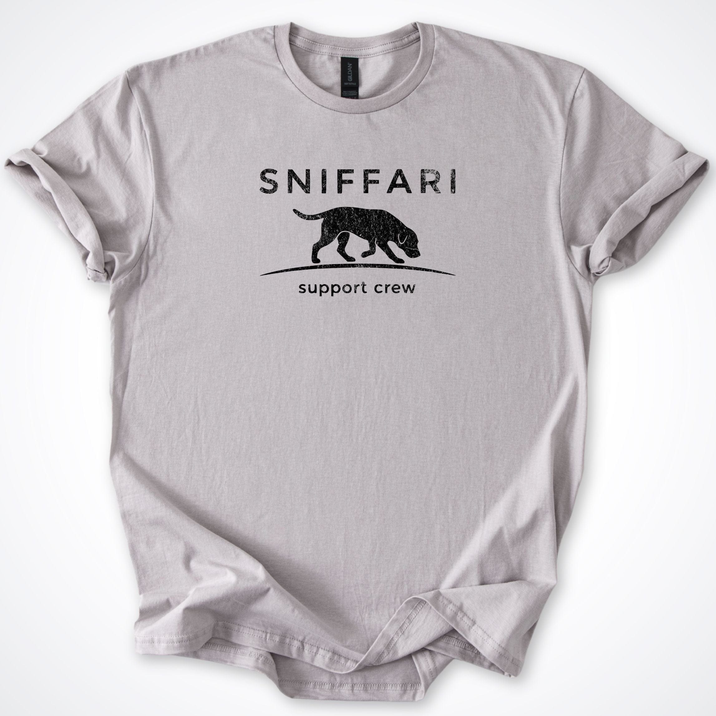 T-Shirt Ice Grey / S Sniffari MInamalist T-Shirt ReallyintoDogs