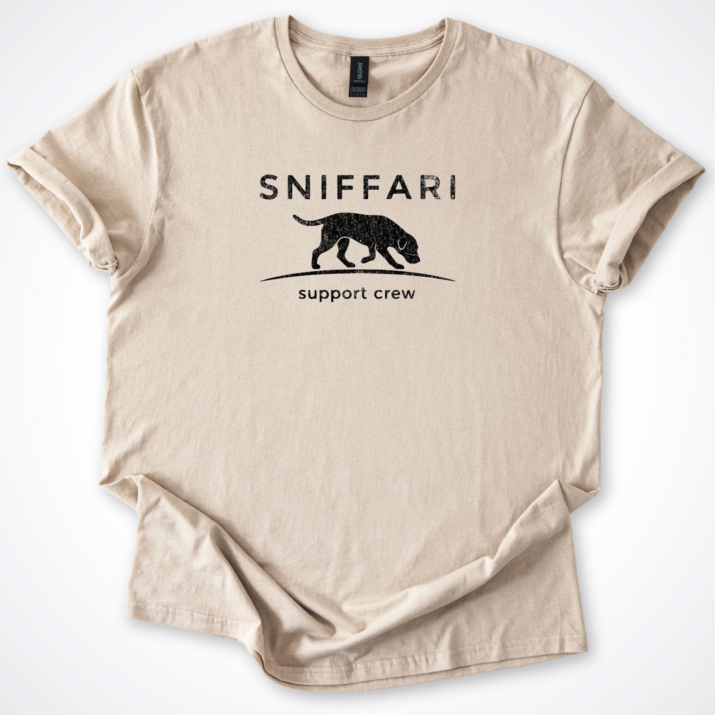T-Shirt Sand / S Sniffari MInamalist T-Shirt ReallyintoDogs