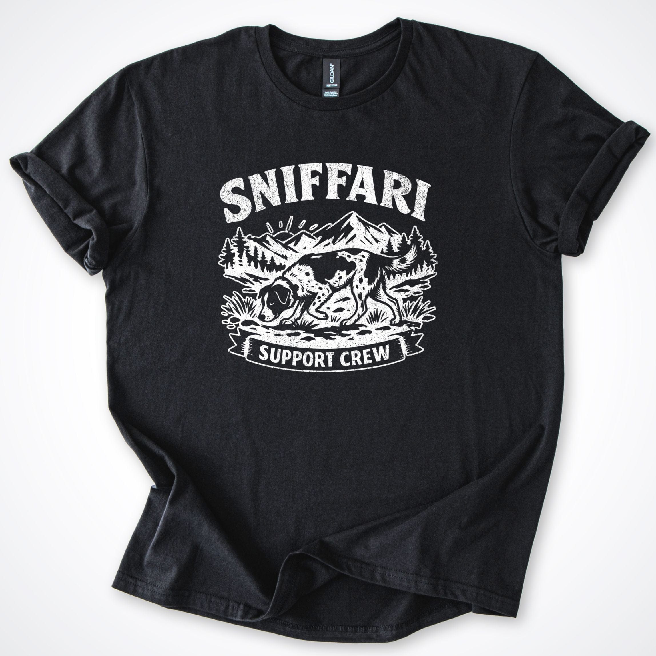 T-Shirt Black / S Sniffari Mountains T-Shirt ReallyintoDogs