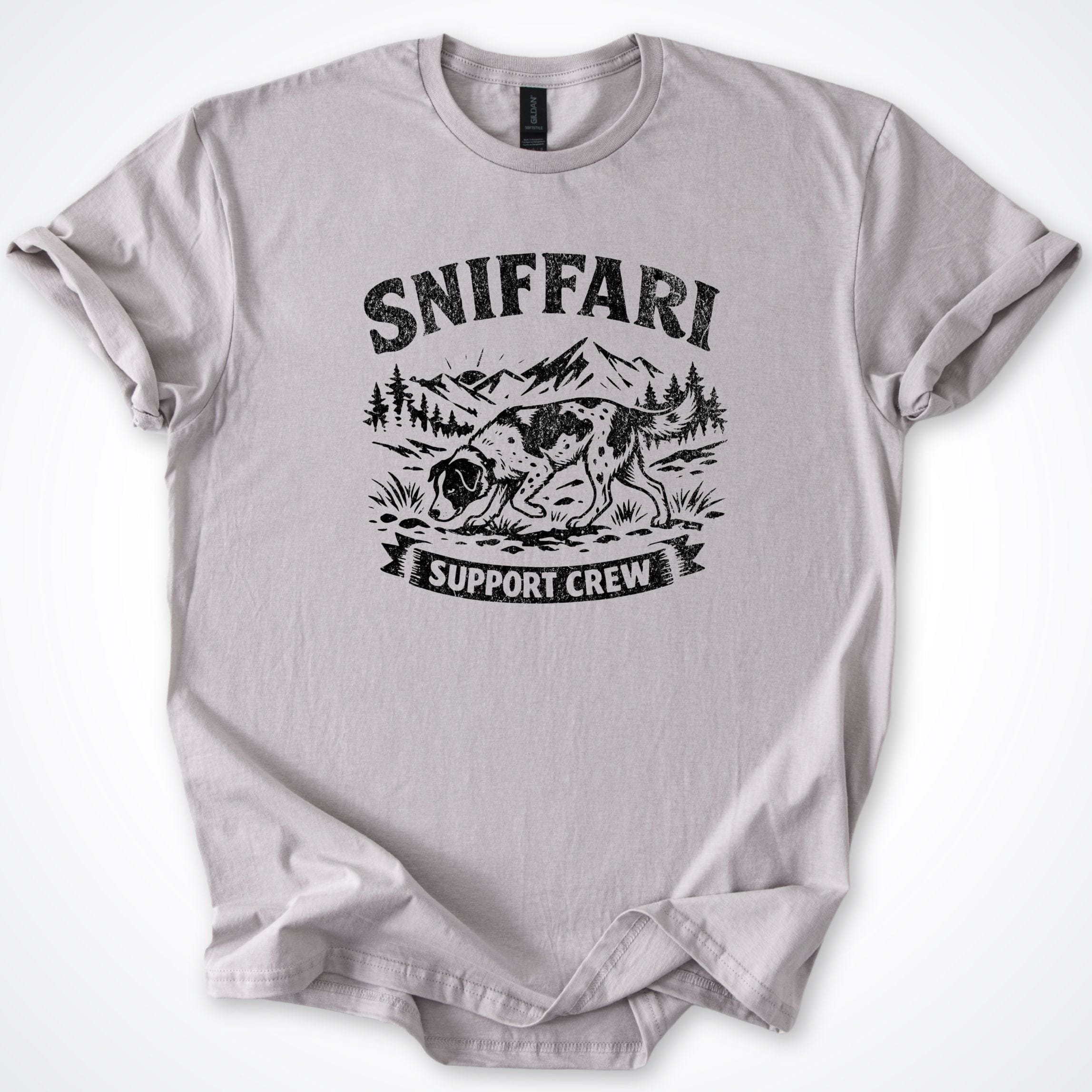 T-Shirt Ice Grey / S Sniffari Mountains T-Shirt ReallyintoDogs