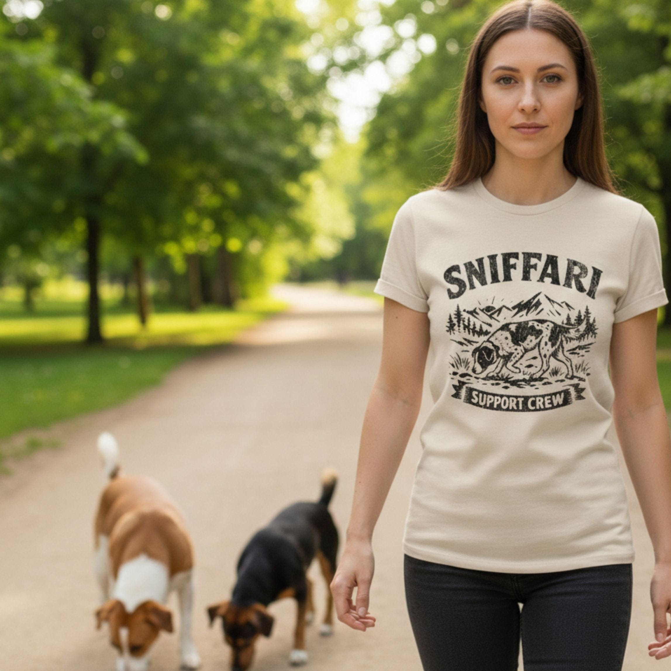 T-Shirt Sniffari Mountains T-Shirt ReallyintoDogs
