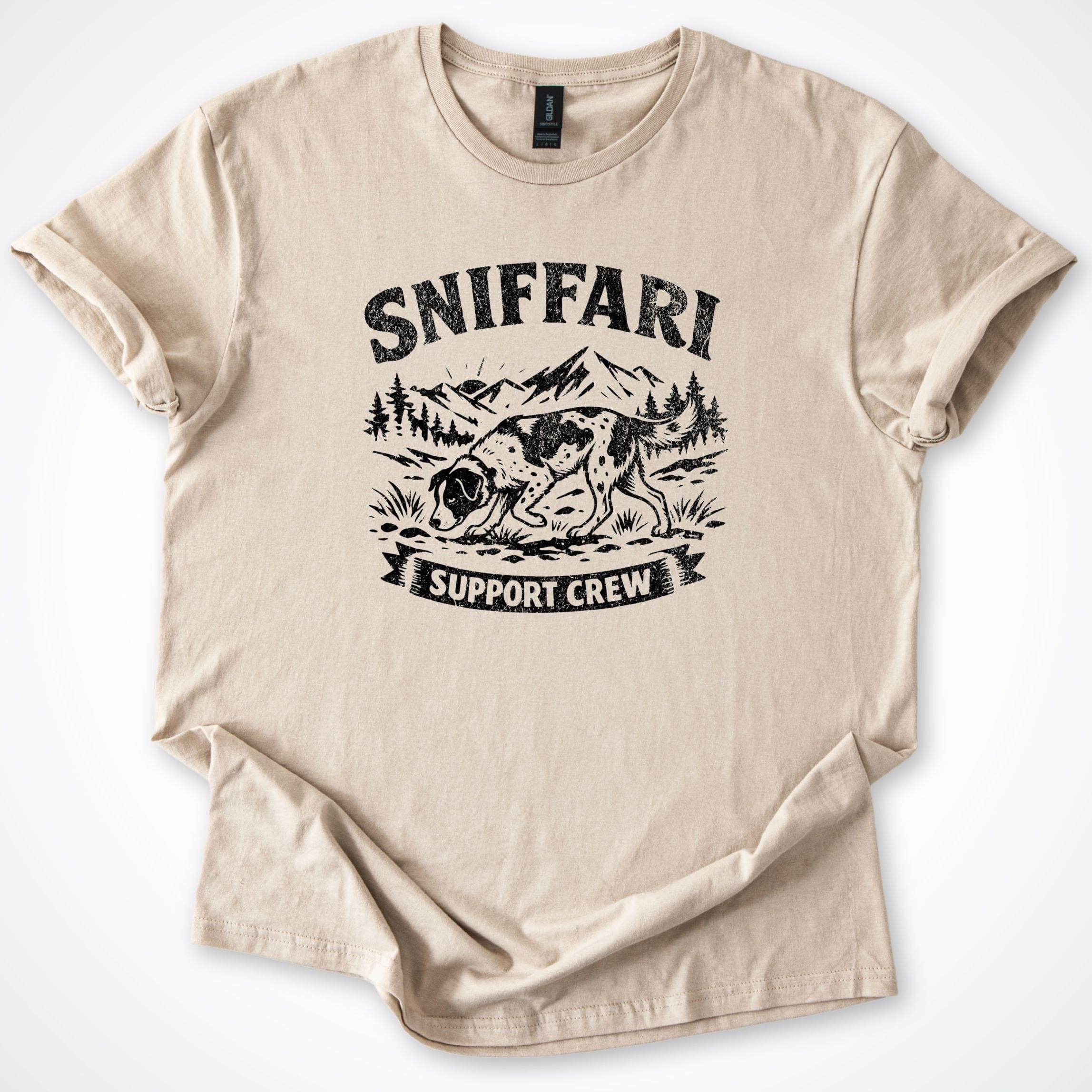 T-Shirt Sand / S Sniffari Mountains T-Shirt ReallyintoDogs