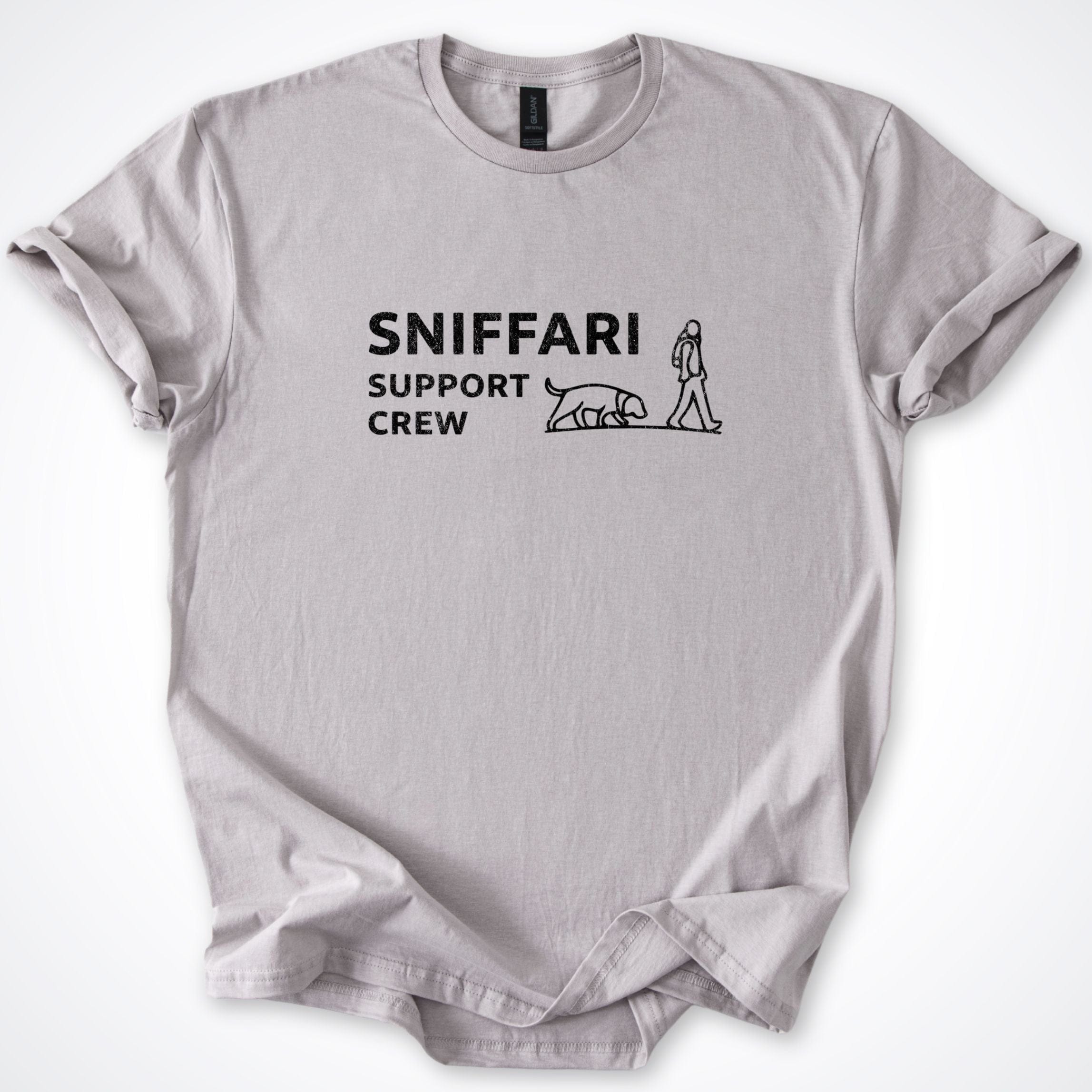 T-Shirt Ice Grey / S Sniffari Silhouette T-Shirt ReallyintoDogs