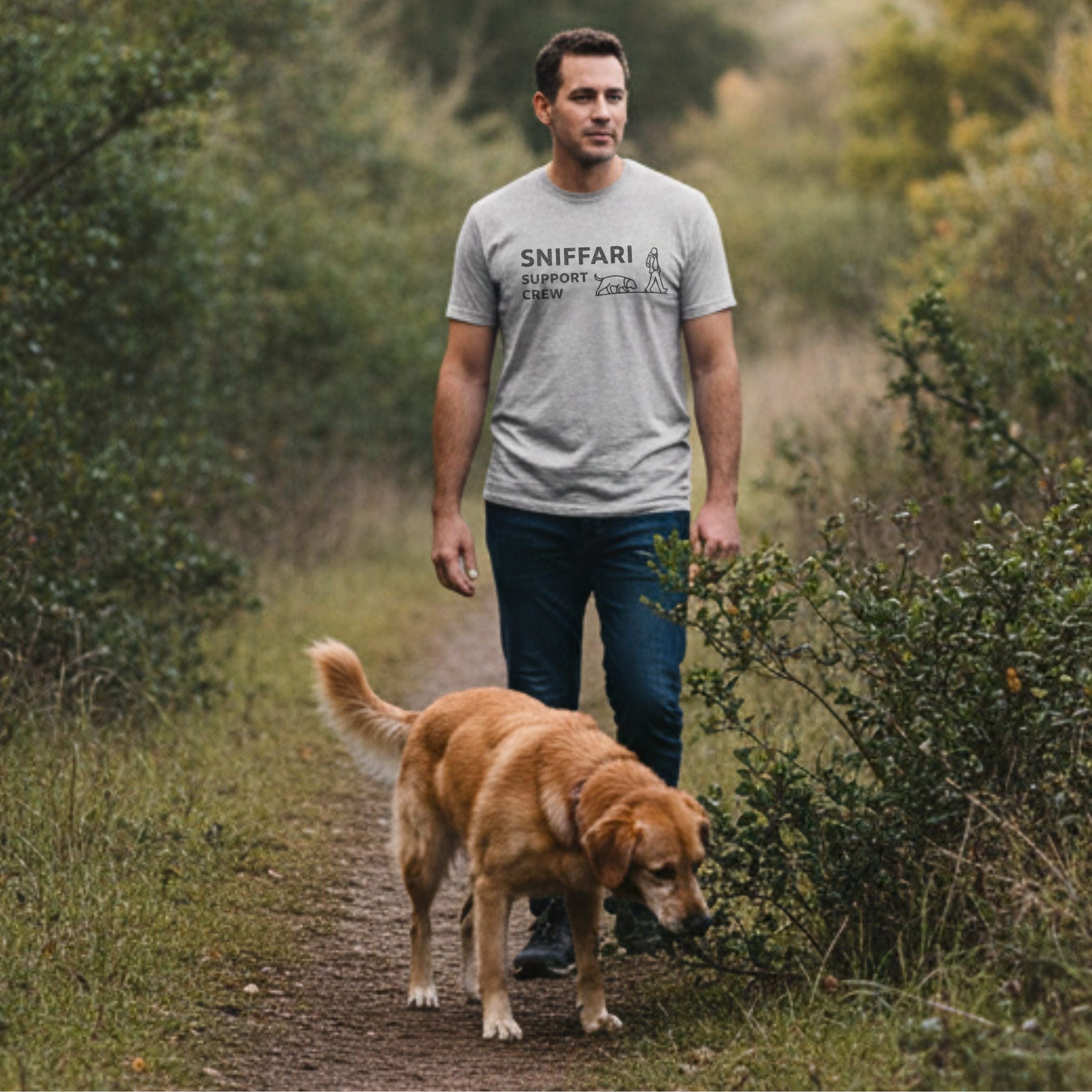 T-Shirt Sniffari Silhouette T-Shirt ReallyintoDogs
