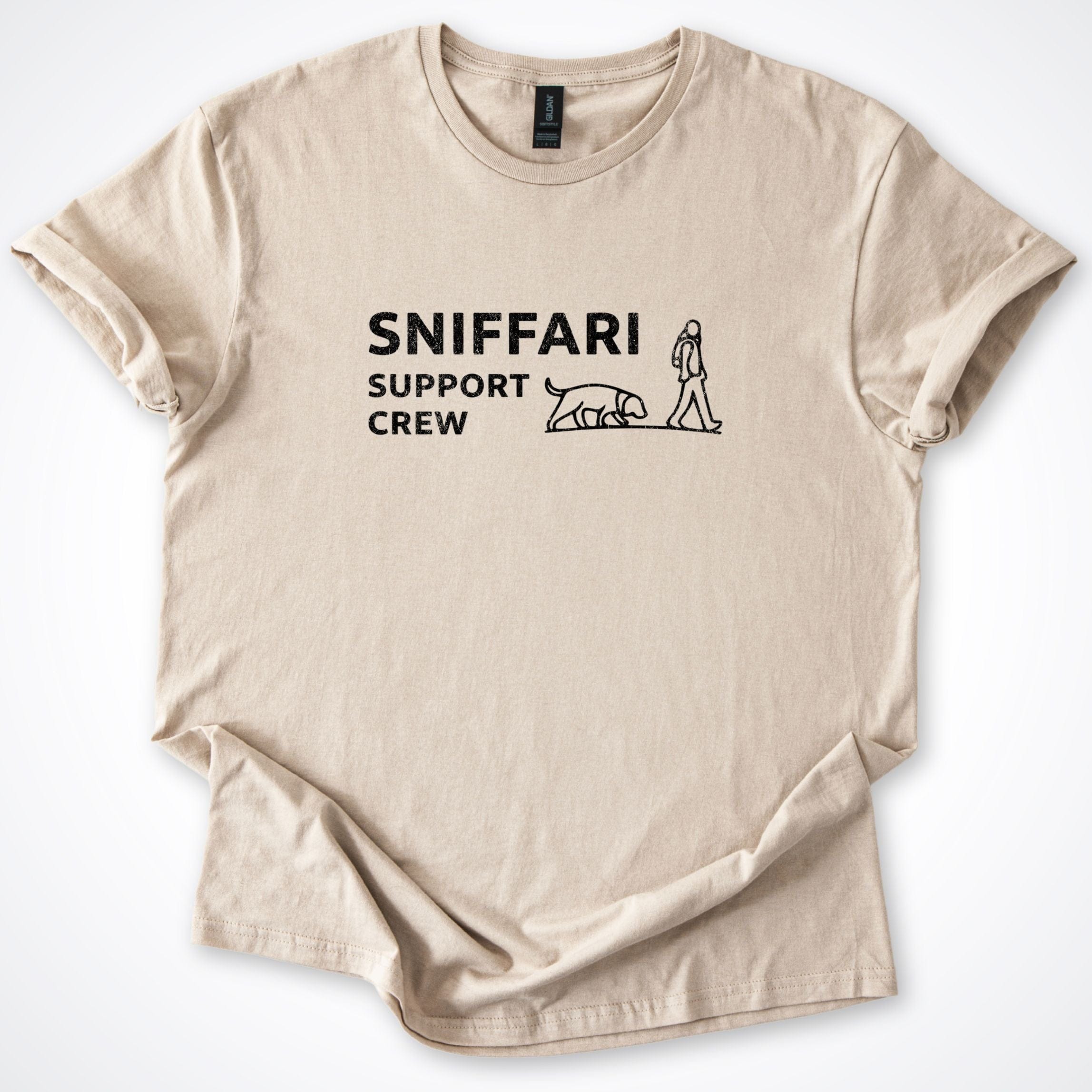 T-Shirt Sand / S Sniffari Silhouette T-Shirt ReallyintoDogs