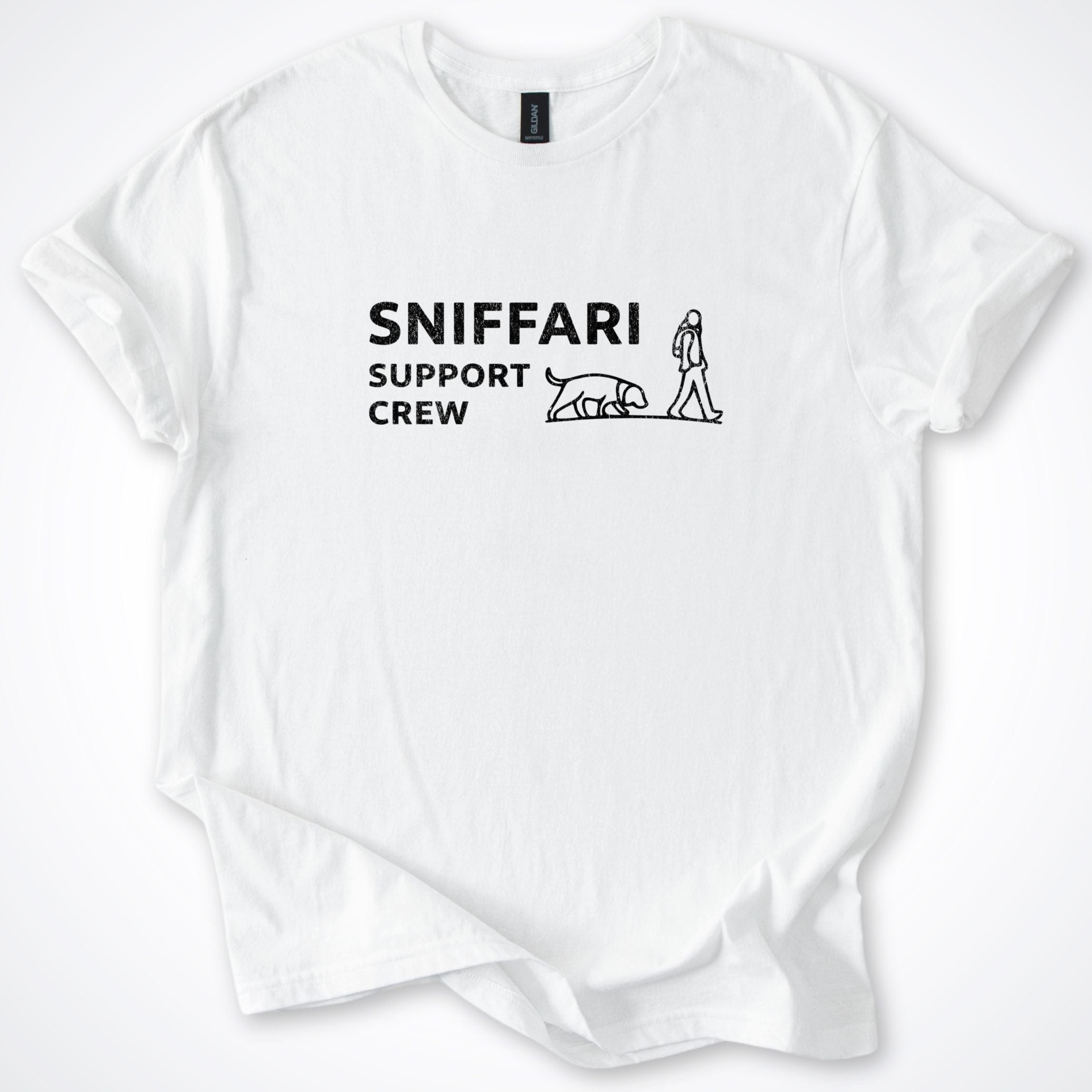 T-Shirt White / S Sniffari Silhouette T-Shirt ReallyintoDogs