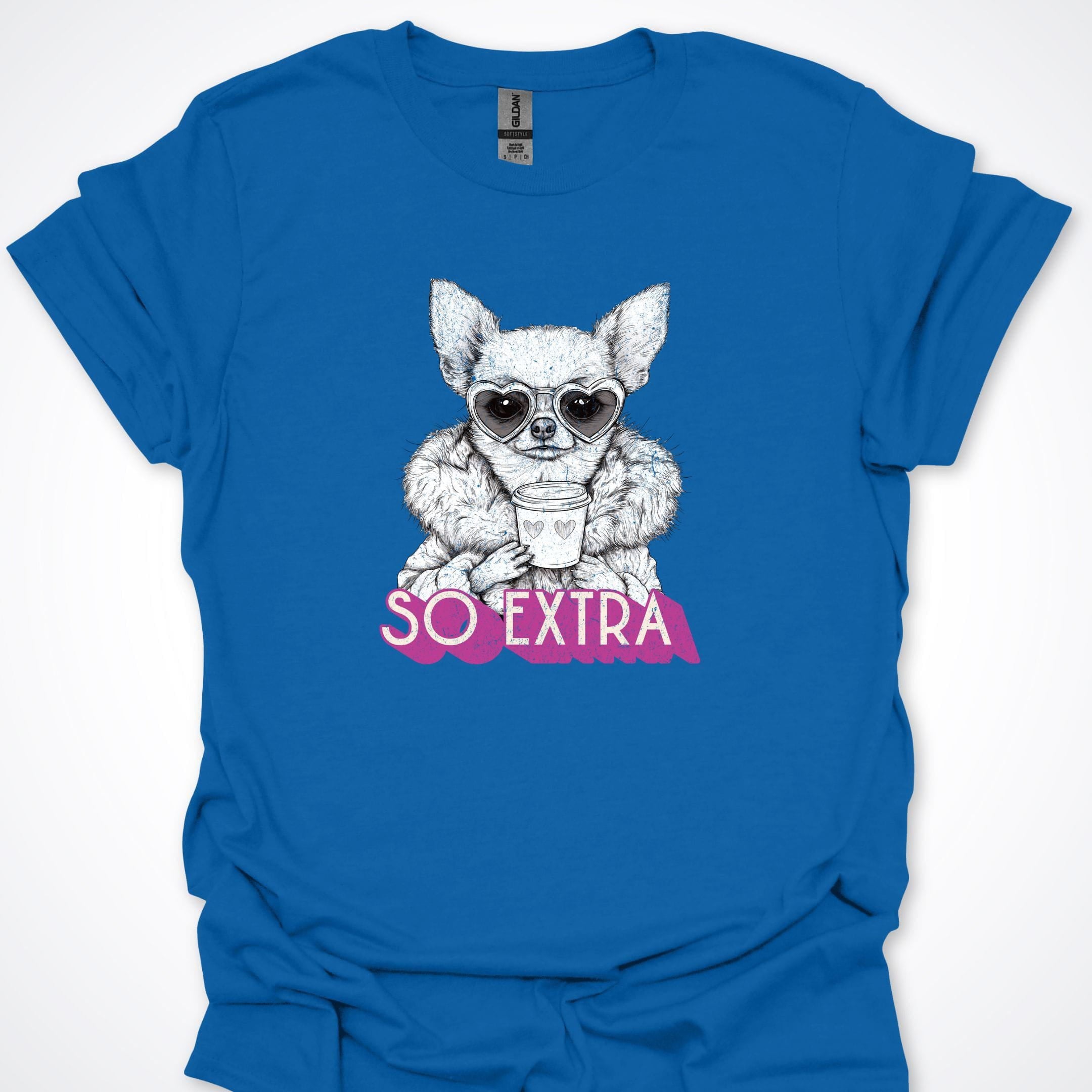 T-Shirt Royal / S So Extra Fashionista Chihuahua Premium Unisex T-Shirt ReallyintoDogs