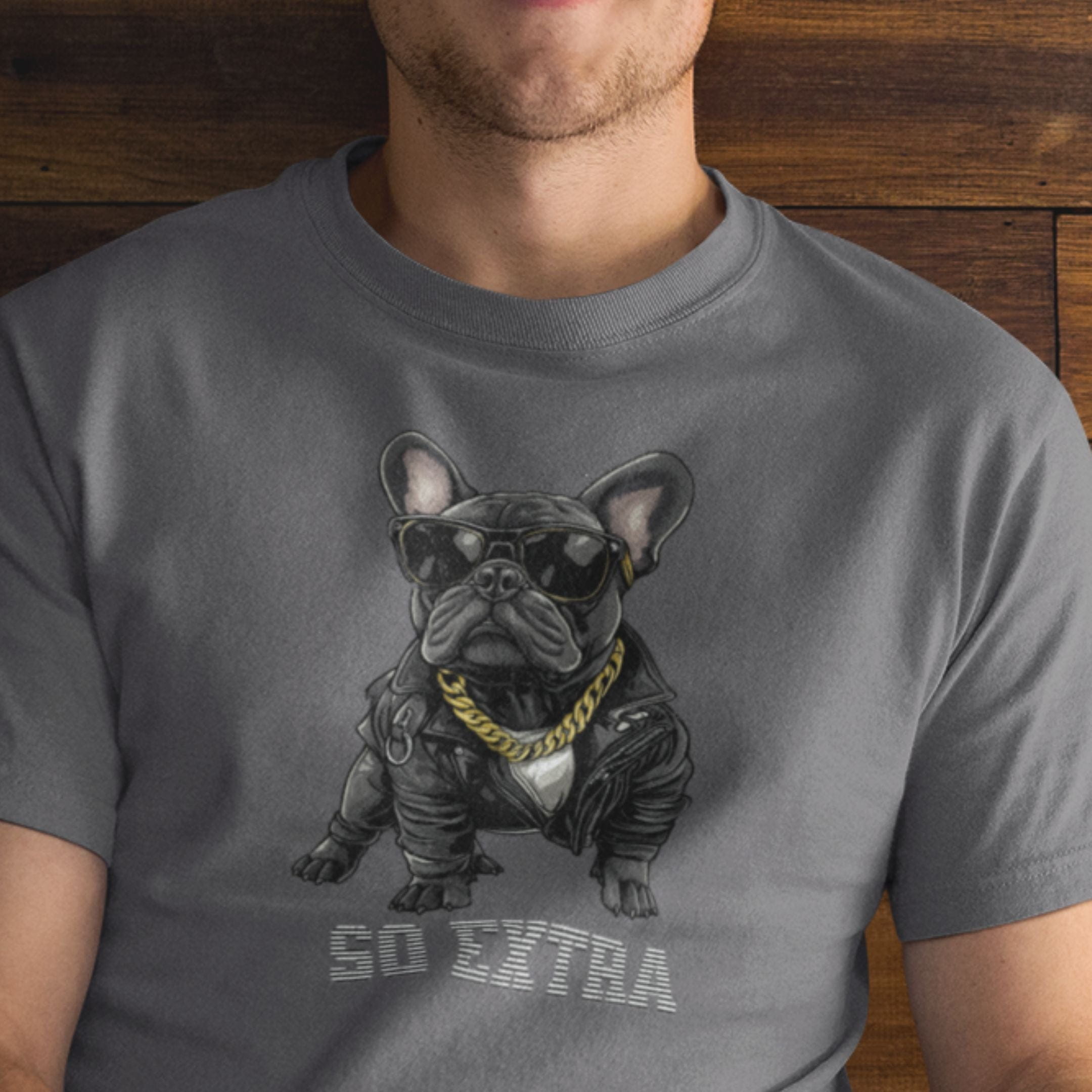 T-Shirt So Extra French Bulldog Premium Unisex T-Shirt ReallyintoDogs