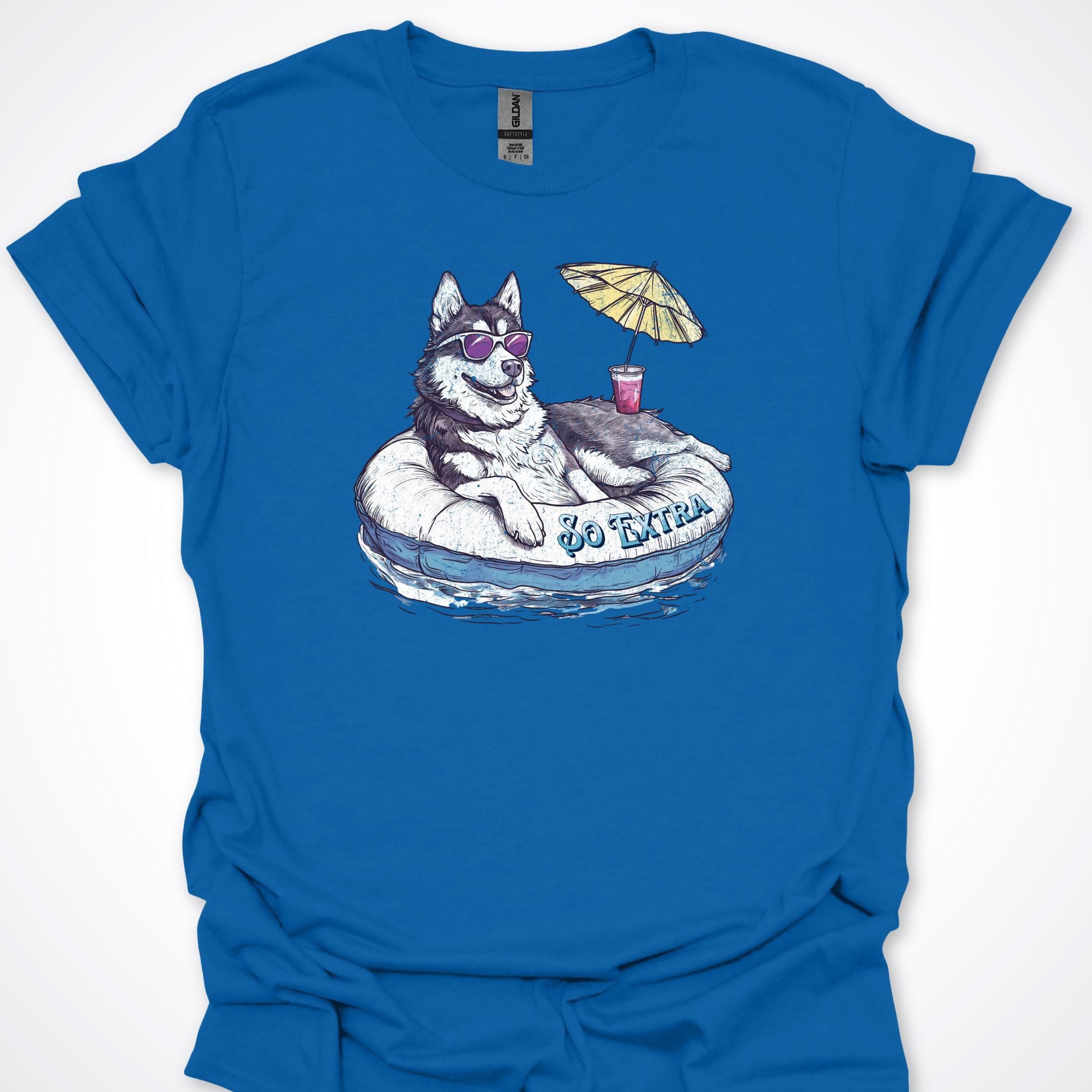 T-Shirt Royal / S So Extra Husky Chilling Premium Unisex T-Shirt ReallyintoDogs