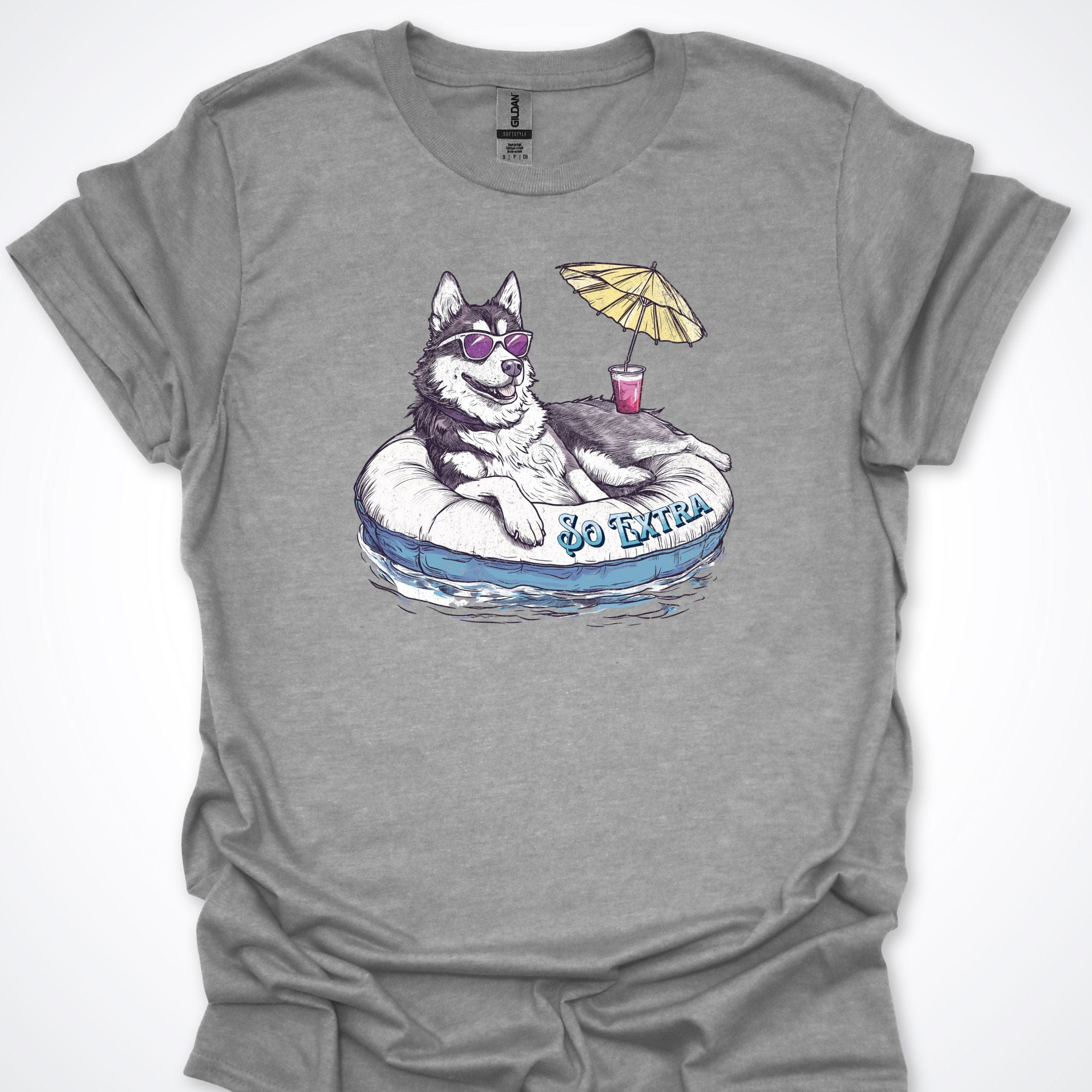 T-Shirt Sport Grey / S So Extra Husky Chilling Premium Unisex T-Shirt ReallyintoDogs