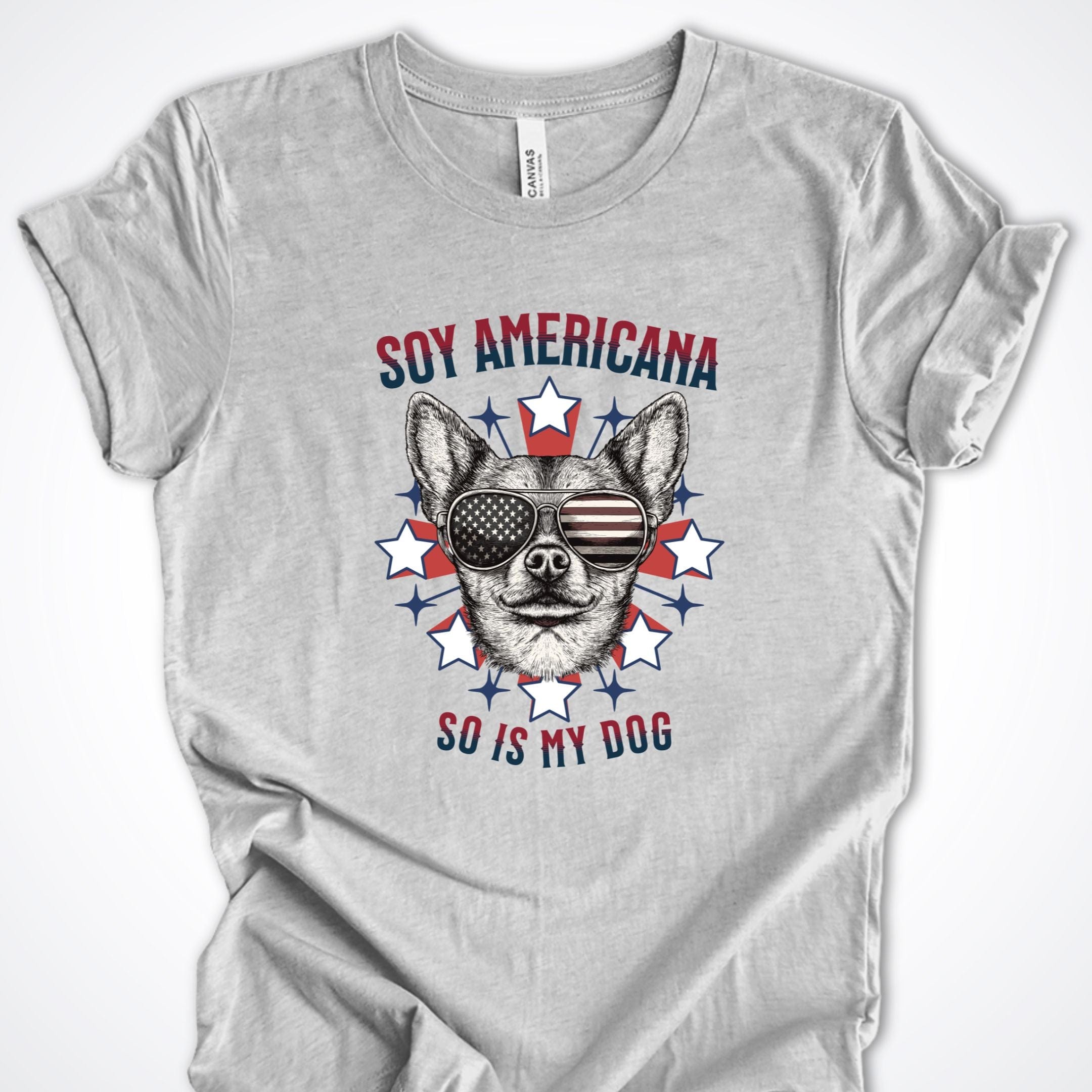 T-Shirt Athletic Heather / S Soy Americana So Is My Dog ReallyintoDogs