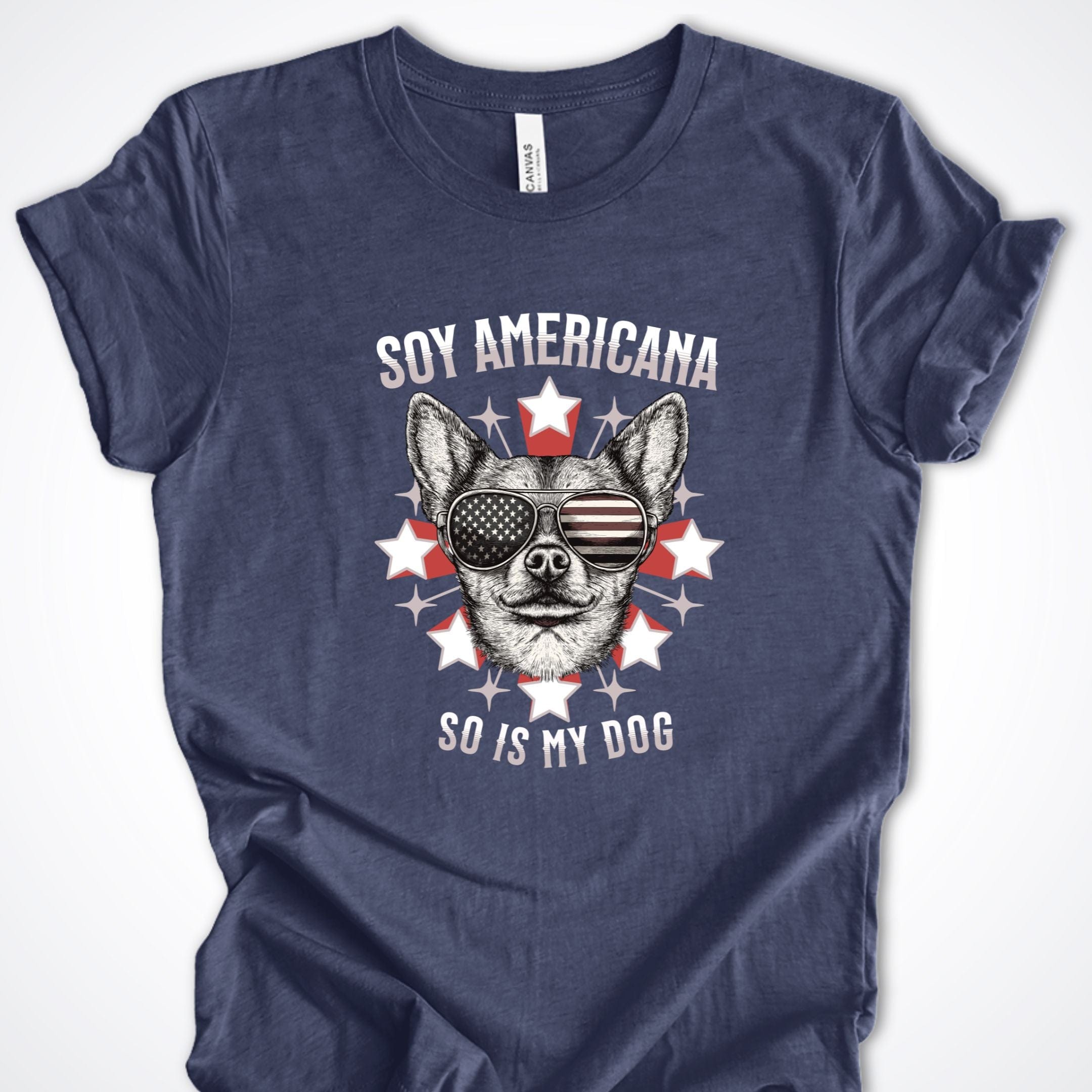 T-Shirt Heather Navy / S Soy Americana So Is My Dog ReallyintoDogs