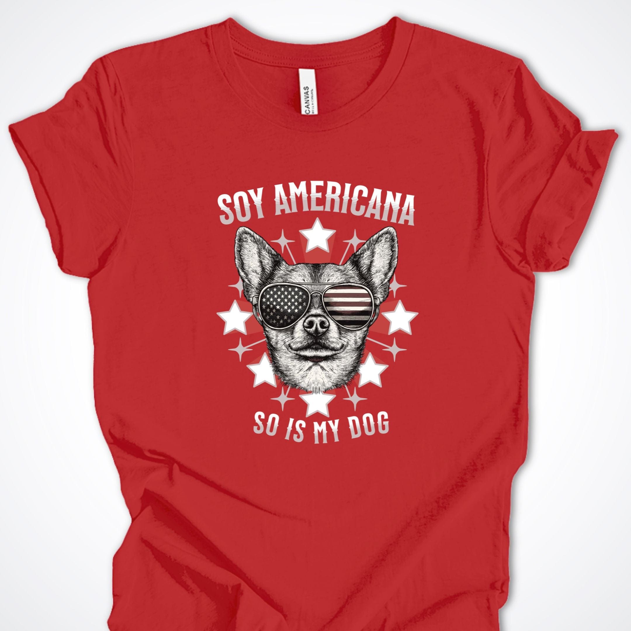 T-Shirt Red / S Soy Americana So Is My Dog ReallyintoDogs