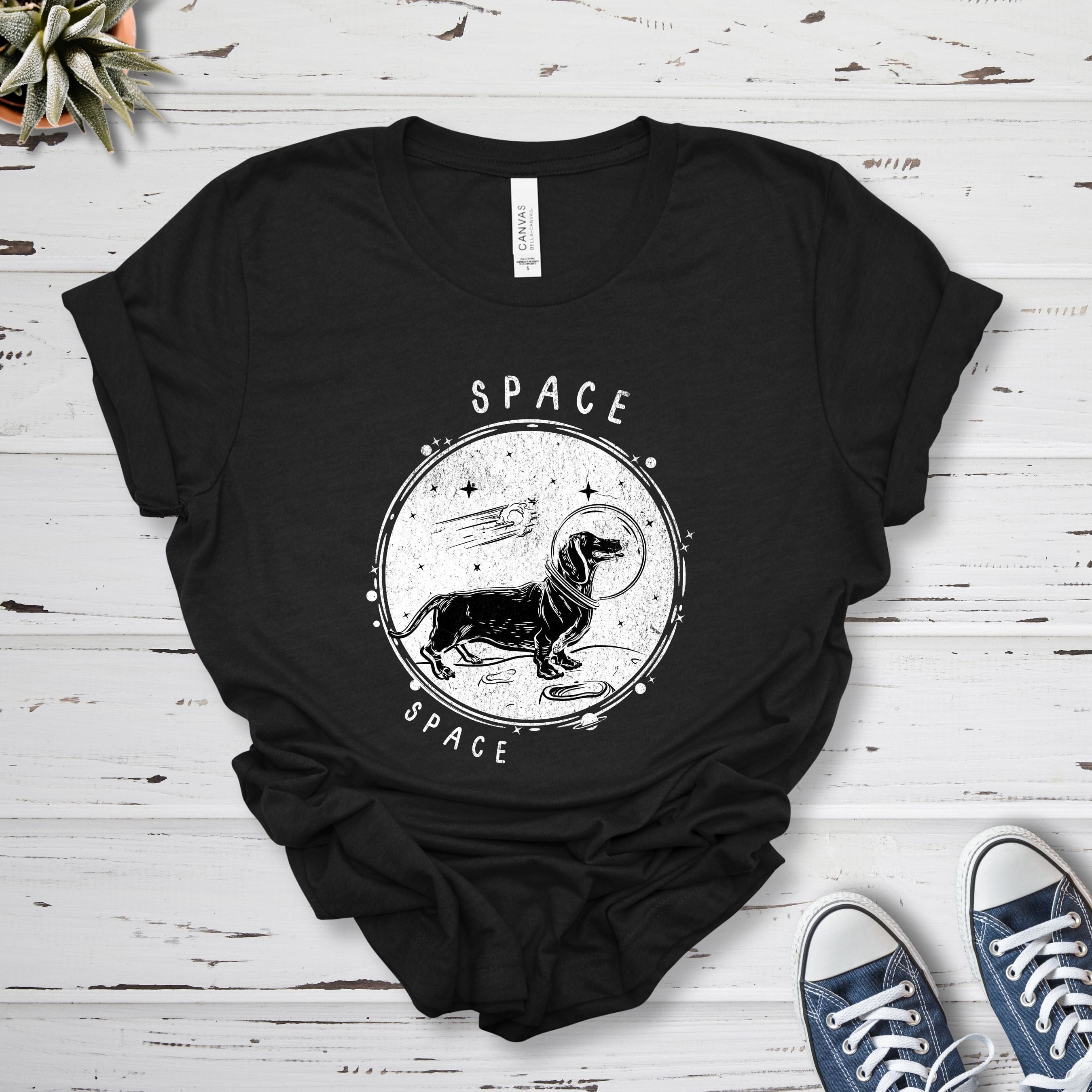 T-Shirt Black Heather / S Space Premium Unisex T-Shirt --reallyintothat