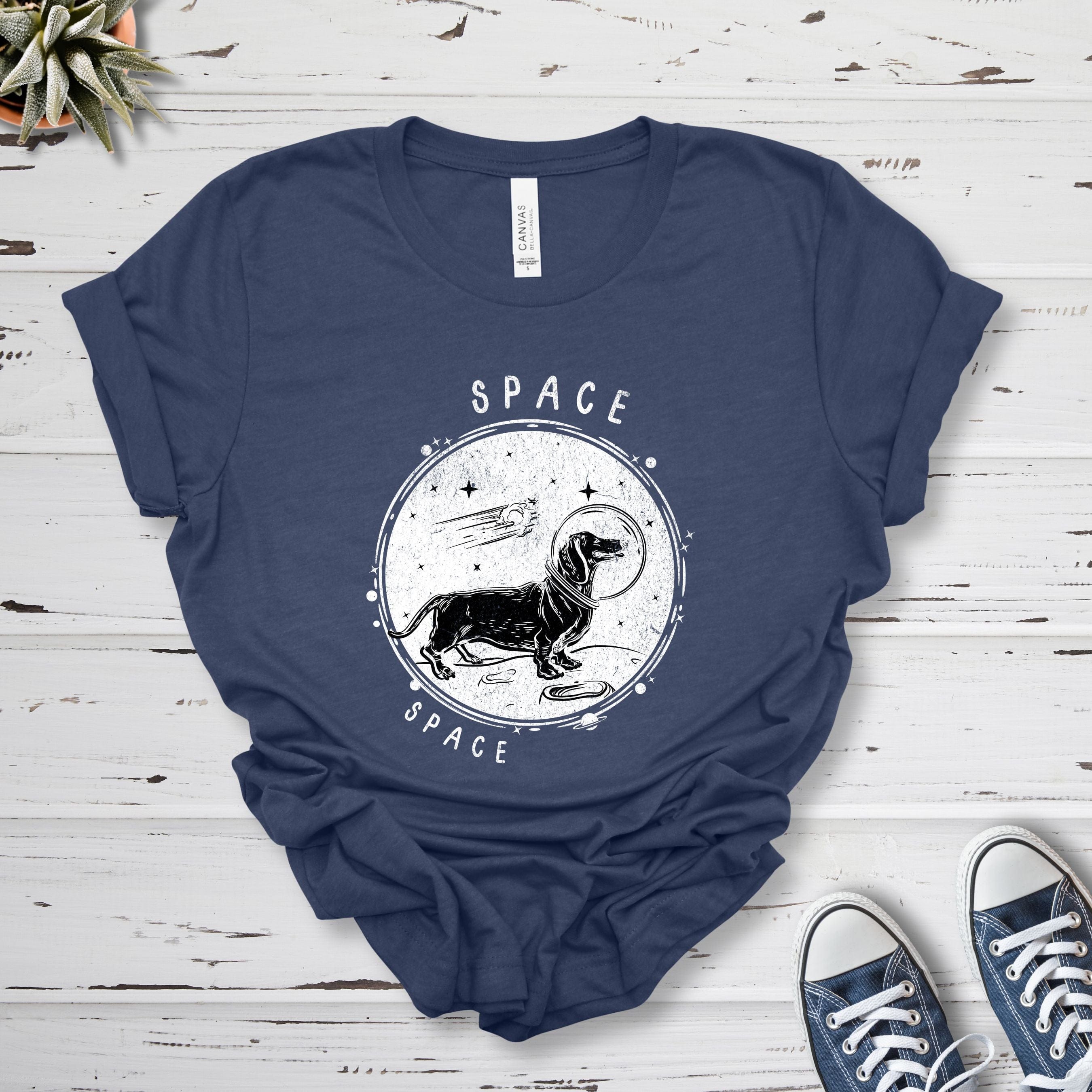 T-Shirt Heather Navy / S Space Premium Unisex T-Shirt --reallyintothat