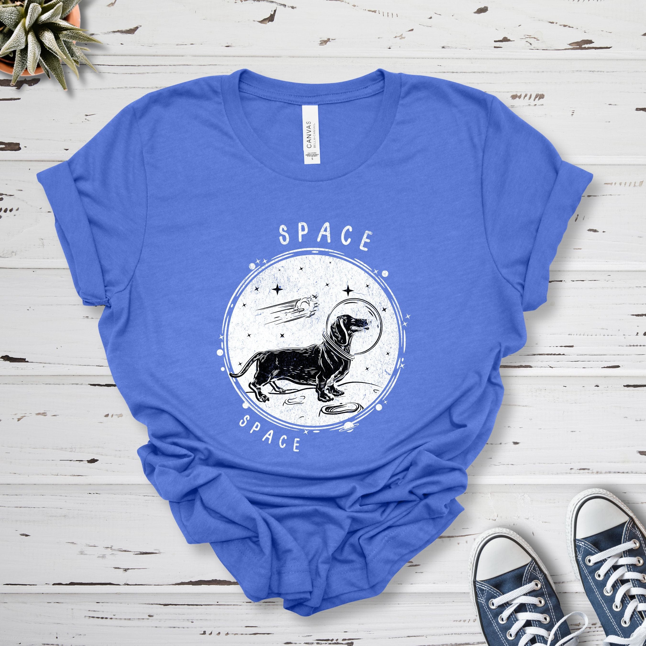 T-Shirt Heather True Royal / S Space Premium Unisex T-Shirt --reallyintothat