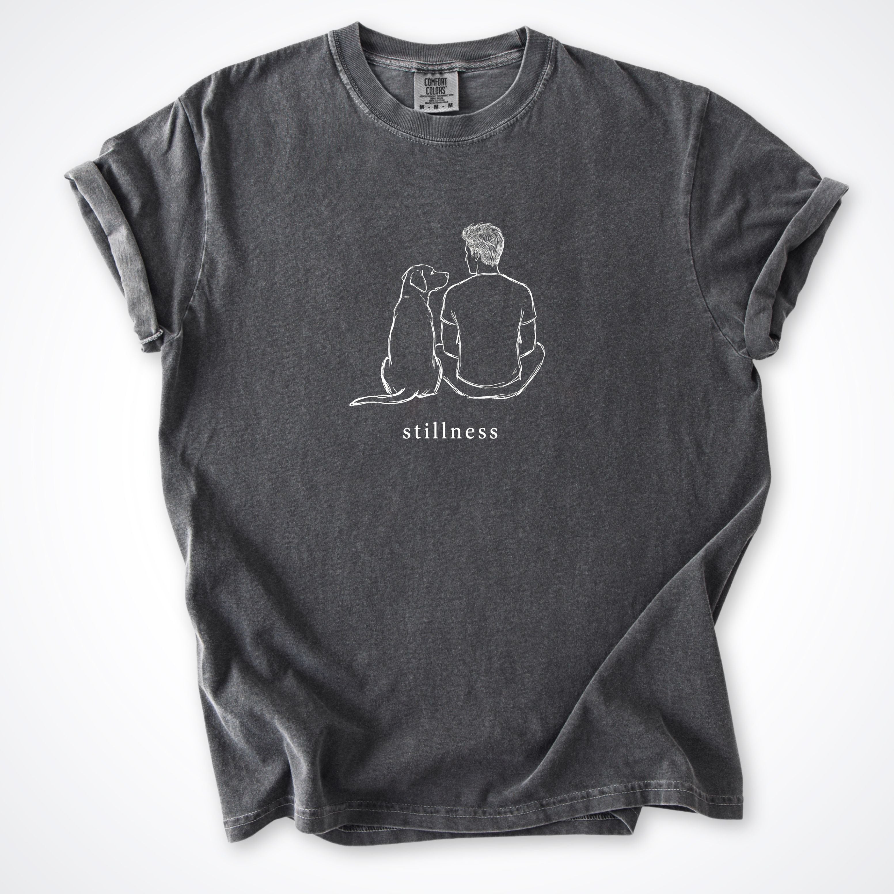 Stillness Dog Man Premium T-Shirt - Pepper