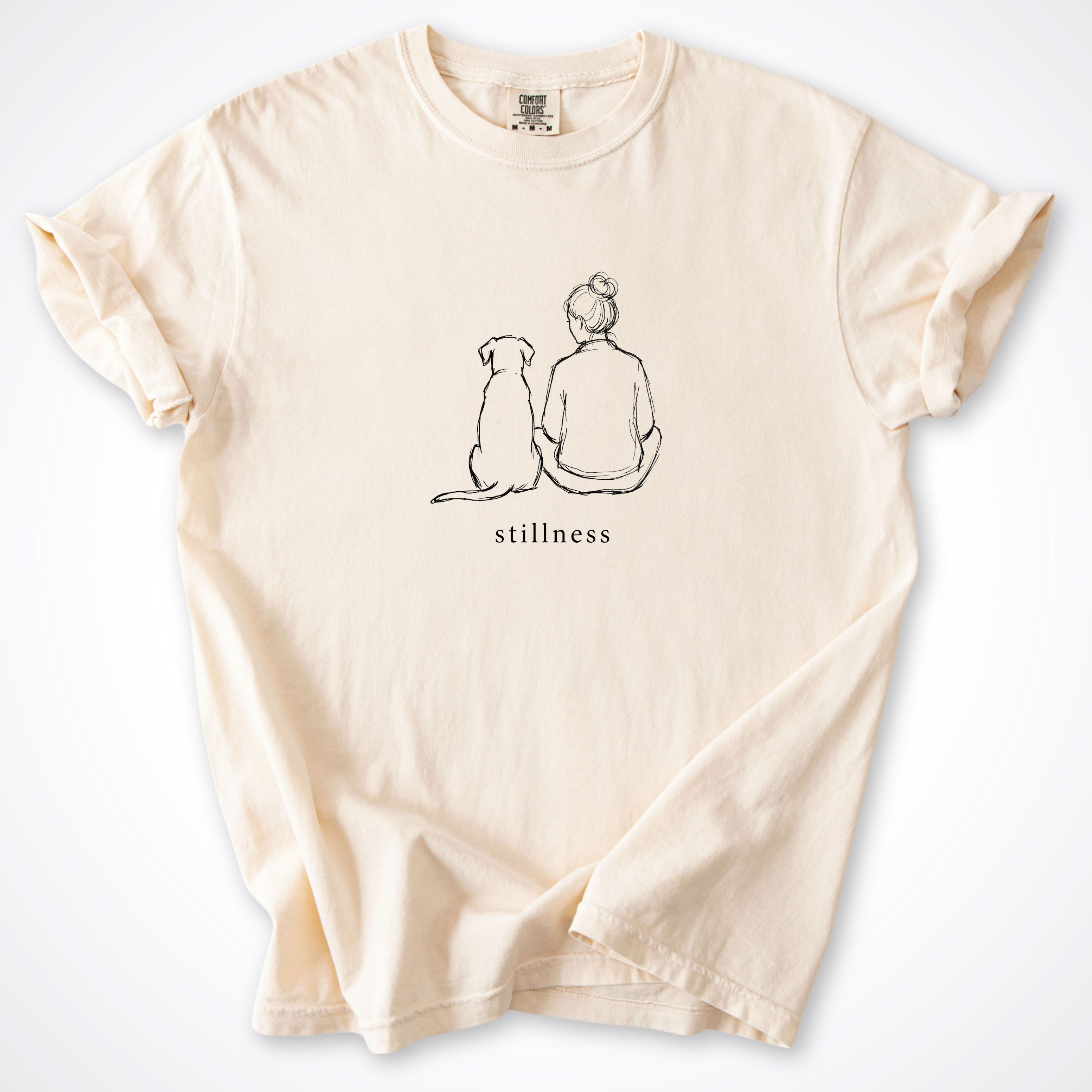 Stillness Dog Woman Premium T-Shirt - Ivory