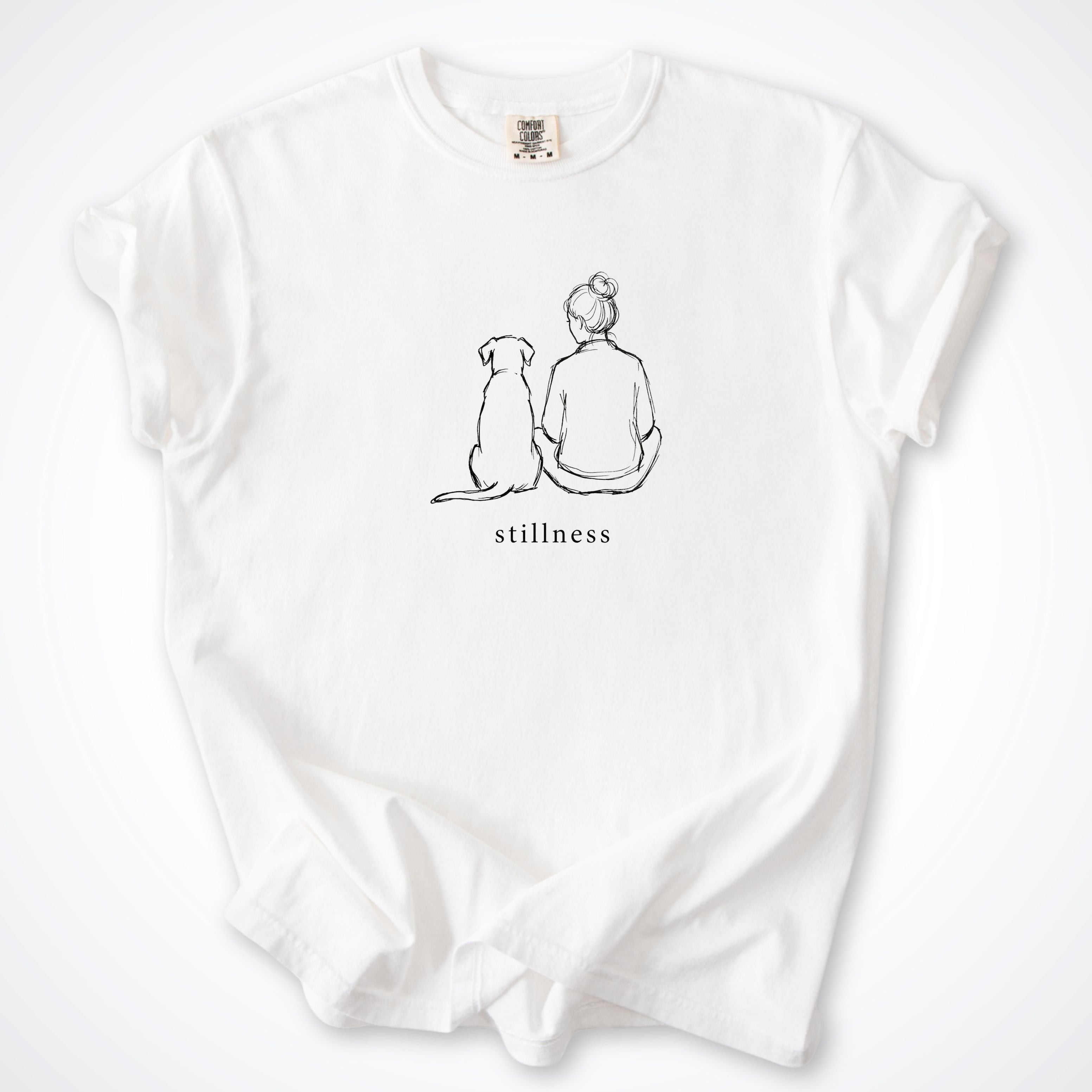 Stillness Dog Woman Premium T-Shirt - White