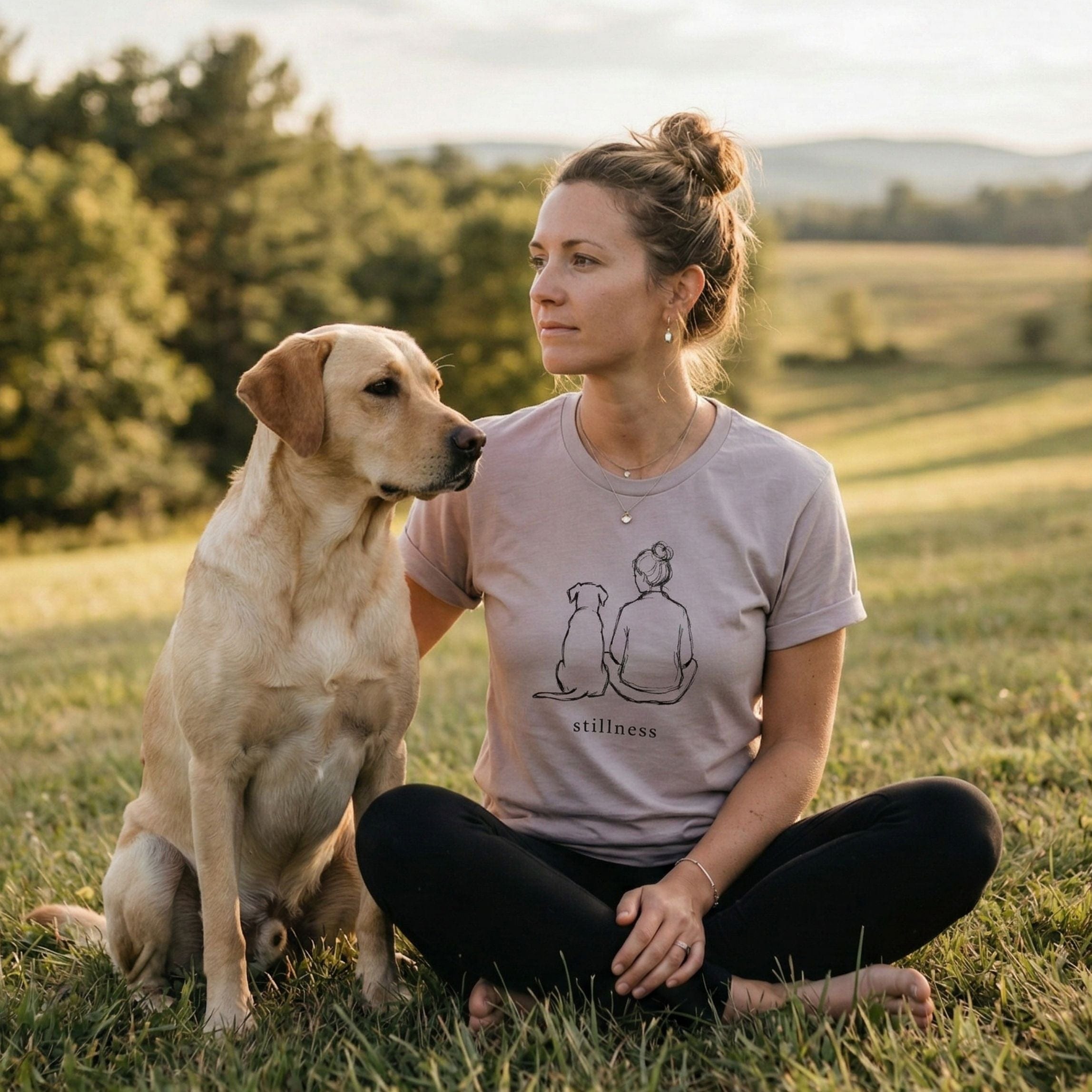 T-Shirt Stillness Dog Woman T-Shirt ReallyintoDogs