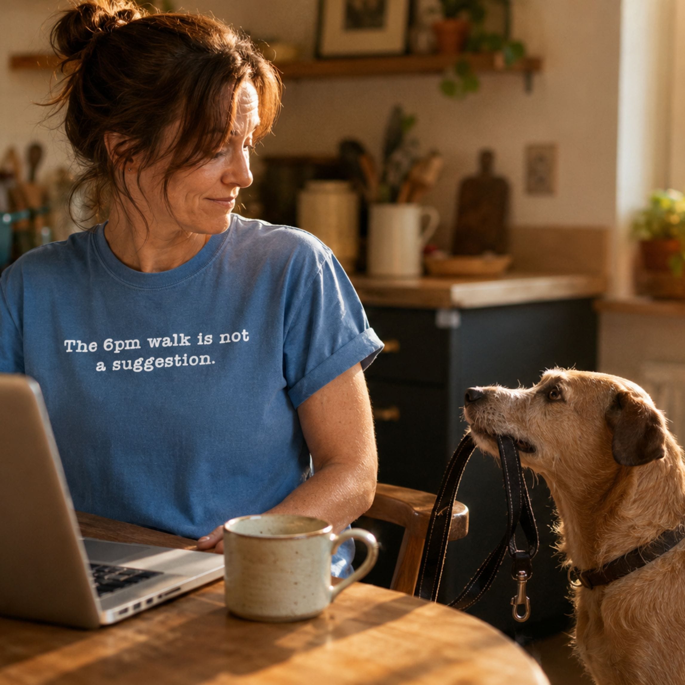 T-Shirt The 6pm Walk Is Not A Suggestion Comfort Colors T-Shirt ReallyintoDogs