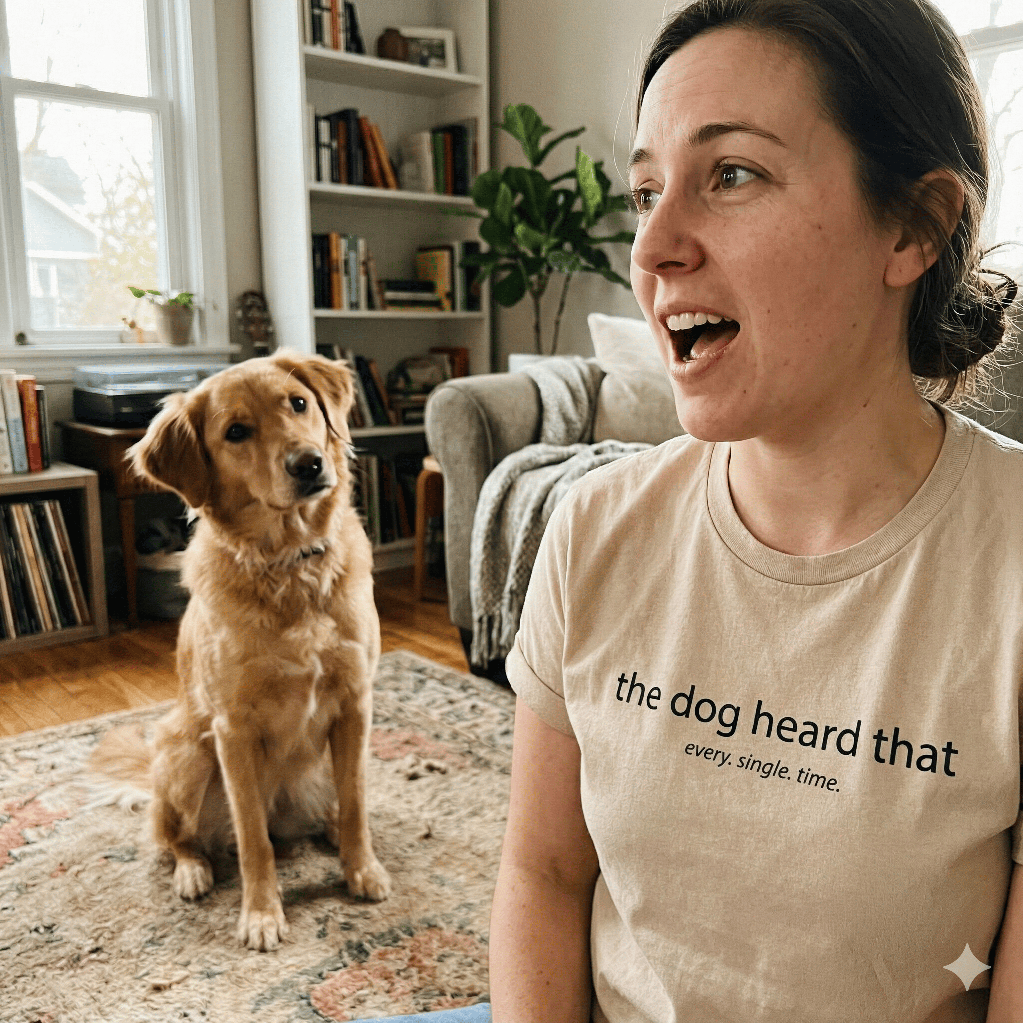 T-Shirt The dog heard that T-Shirt ReallyintoDogs