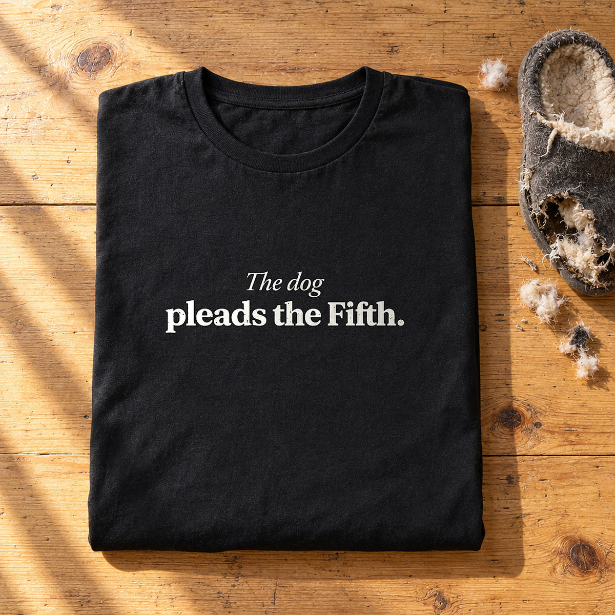 The Dog Pleads The Fifth Black folded
